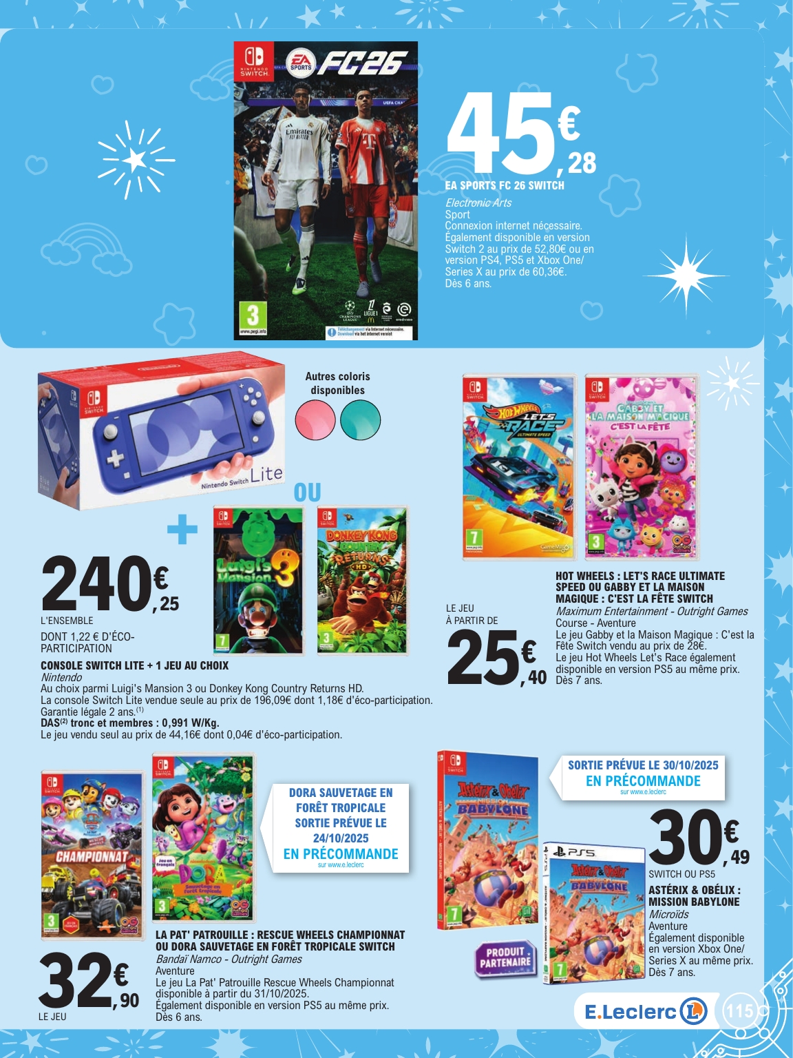 e-leclerc - Catalogue E.Leclerc - Special jouets valable du 21/10 au 06/12 - page: 115 e-leclerc - Catalogue E.Leclerc - Special jouets valable du 21/10 au 06/12 - page: 115