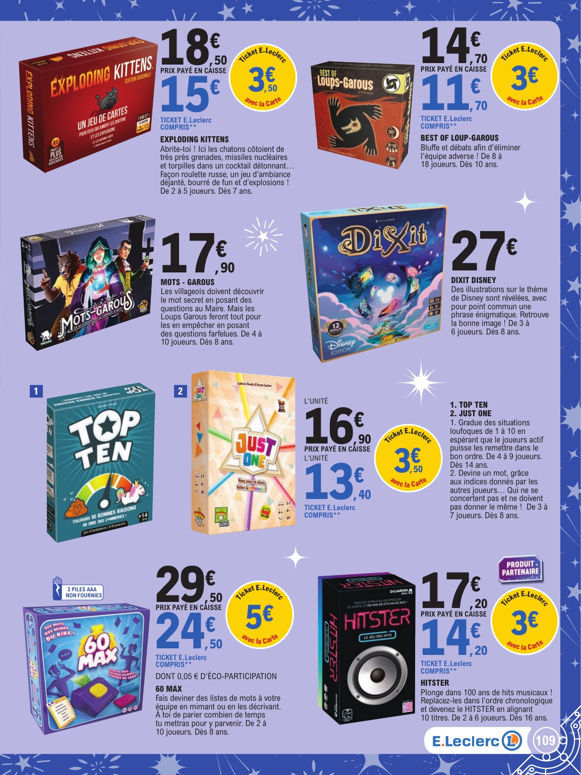 e-leclerc - Catalogue E.Leclerc - Special jouets valable du 21/10 au 06/12 - page: 109 e-leclerc - Catalogue E.Leclerc - Special jouets valable du 21/10 au 06/12 - page: 109