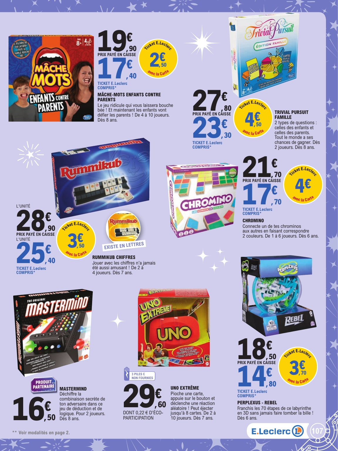 e-leclerc - Catalogue E.Leclerc - Special jouets valable du 21/10 au 06/12 - page: 107 e-leclerc - Catalogue E.Leclerc - Special jouets valable du 21/10 au 06/12 - page: 107