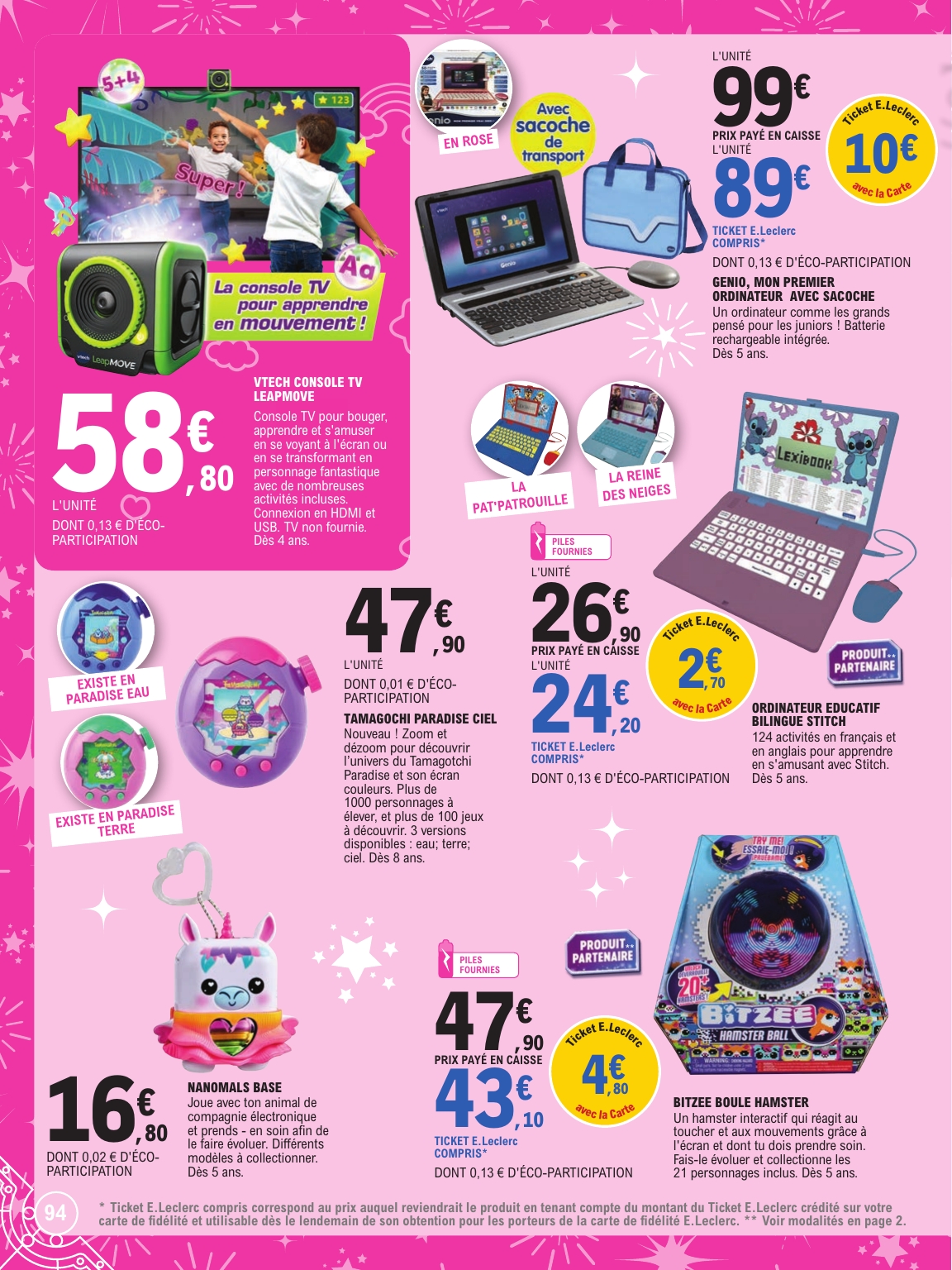 e-leclerc - Catalogue E.Leclerc - Special jouets valable du 21/10 au 06/12 - page: 94 e-leclerc - Catalogue E.Leclerc - Special jouets valable du 21/10 au 06/12 - page: 94