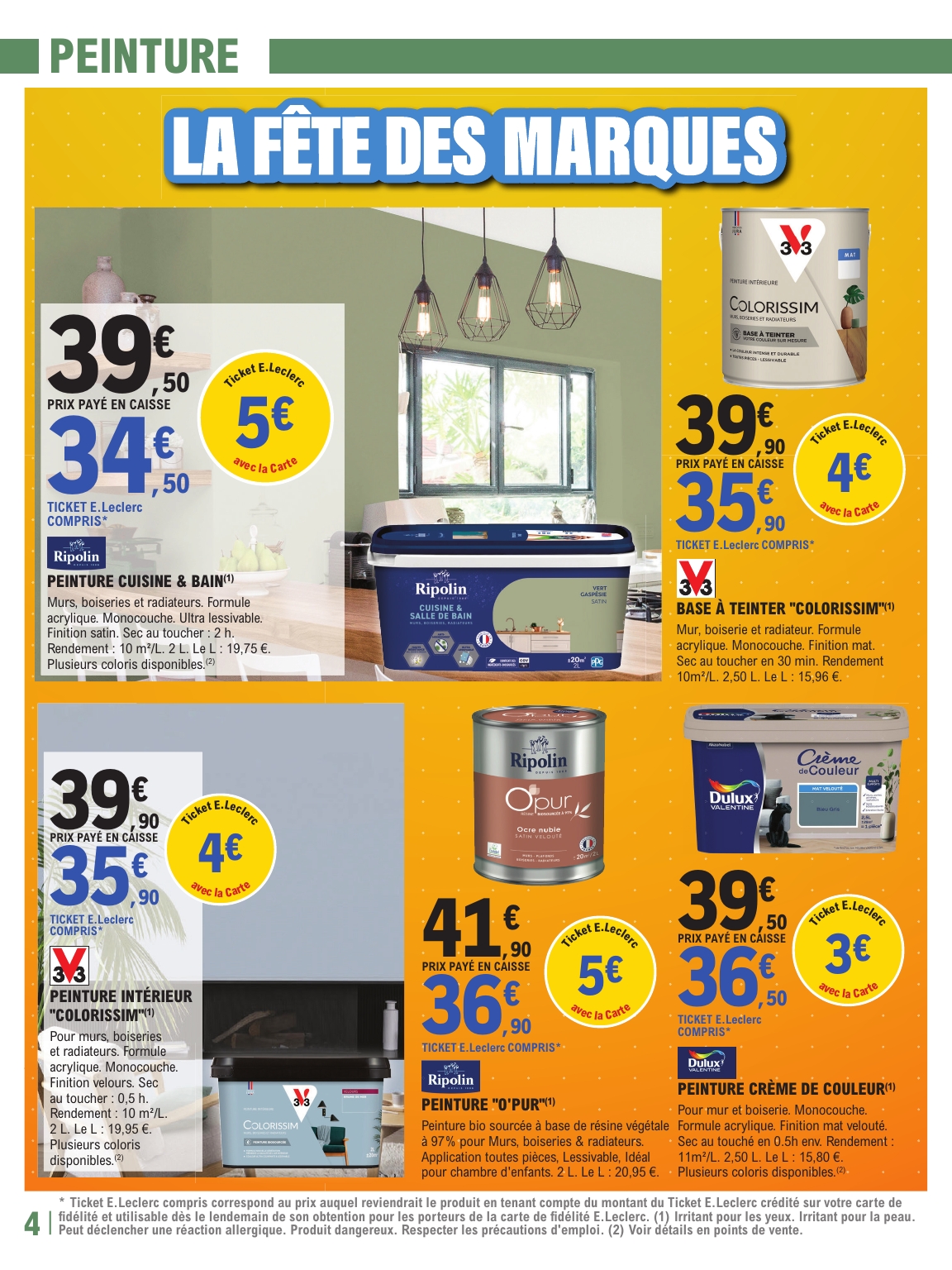 e-leclerc - Catalogue E.Leclerc - Trafic Brico valable du 21/10 au 08/11 - page: 4