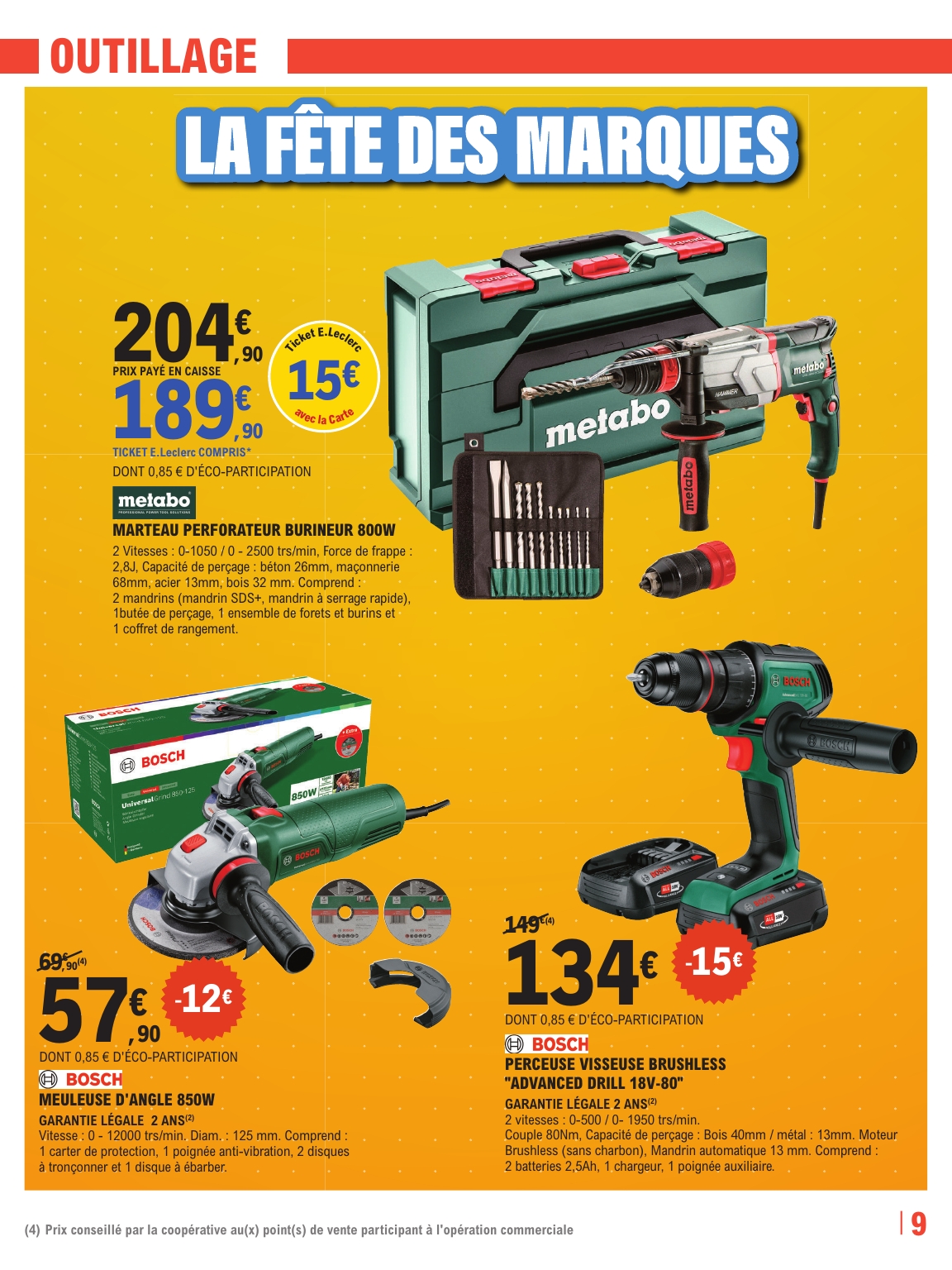 e-leclerc - Catalogue E.Leclerc - Trafic Brico valable du 21/10 au 08/11 - page: 9
