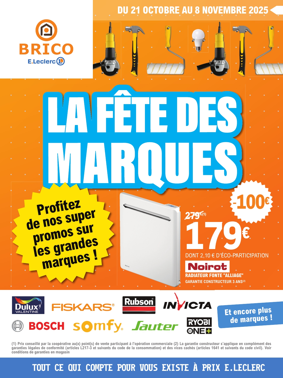 e-leclerc - Catalogue E.Leclerc - Trafic Brico valable du 21/10 au 08/11