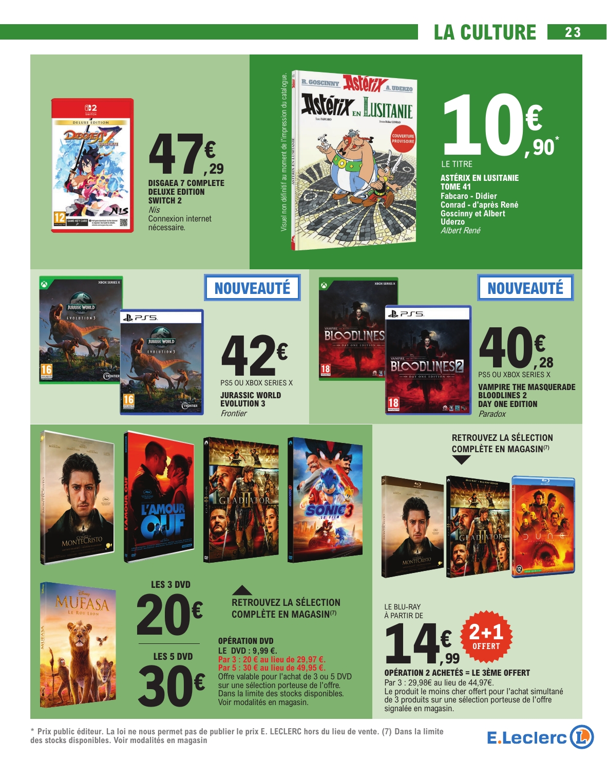 e-leclerc - Catalogue E.Leclerc valable du 21/10 au 01/11 - page: 23 e-leclerc - Catalogue E.Leclerc valable du 21/10 au 01/11 - page: 23