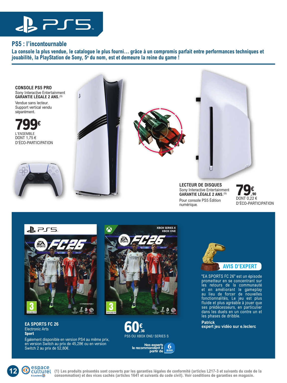 e-leclerc - Catalogue E.Leclerc - Guide jeu video valable du 21/10 au 08/11 - page: 12