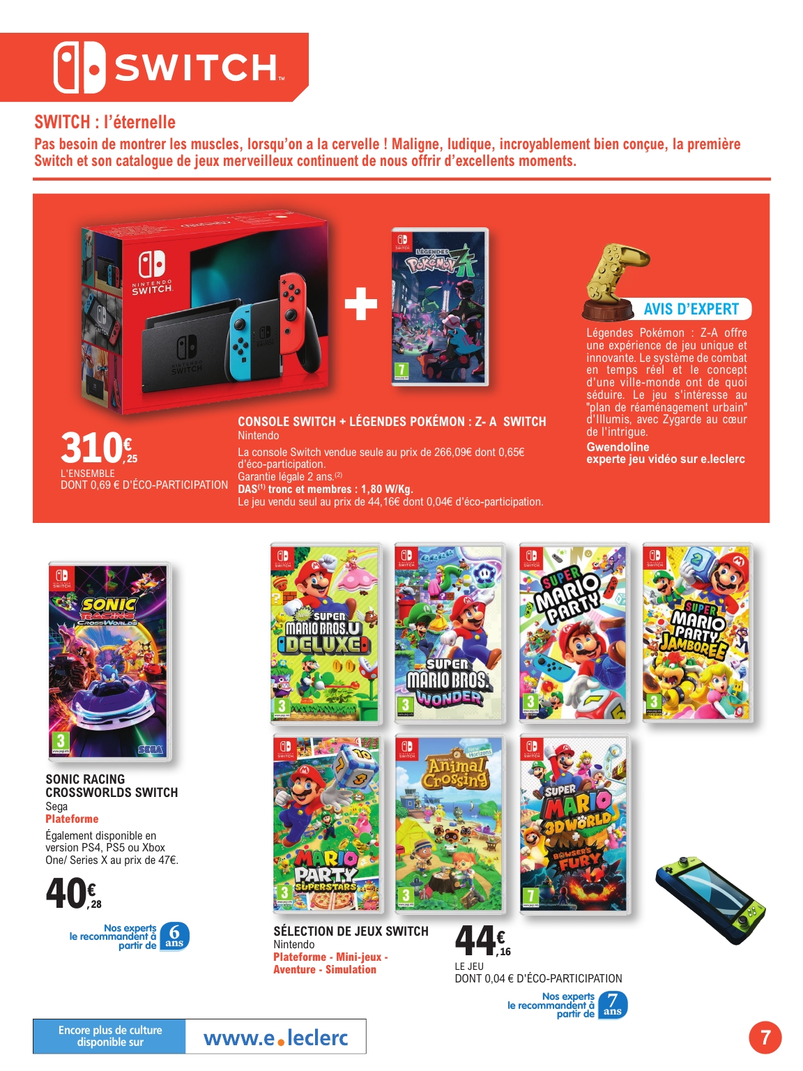 e-leclerc - Catalogue E.Leclerc - Guide jeu video valable du 21/10 au 08/11 - page: 7