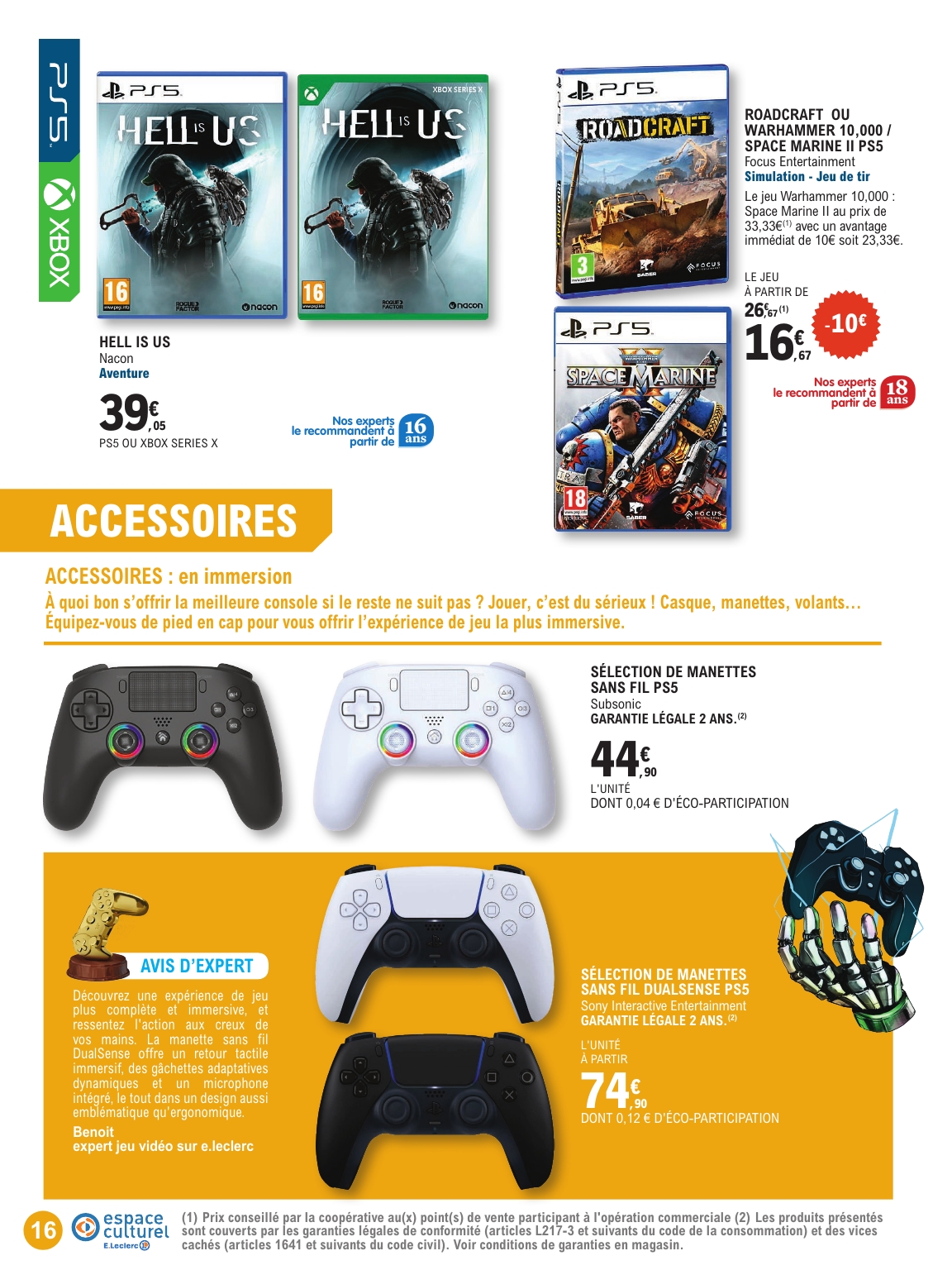 e-leclerc - Catalogue E.Leclerc - Guide jeu video valable du 21/10 au 08/11 - page: 16
