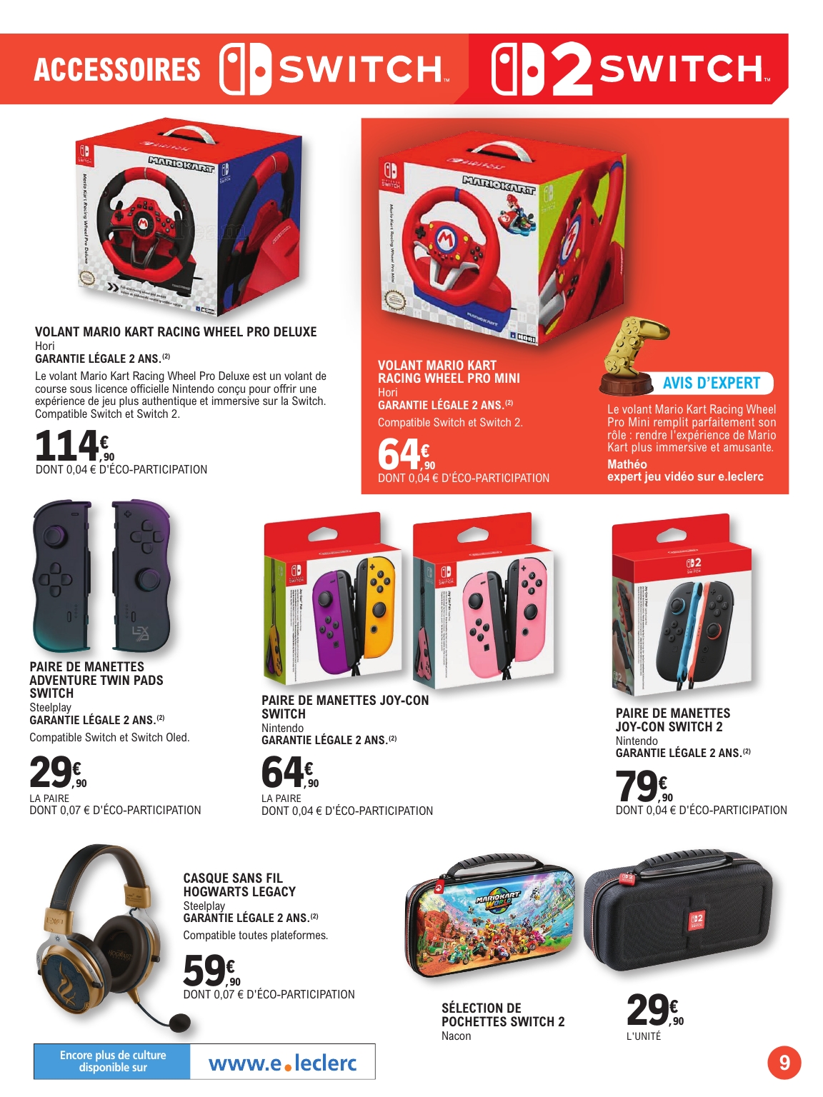 e-leclerc - Catalogue E.Leclerc - Guide jeu video valable du 21/10 au 08/11 - page: 9