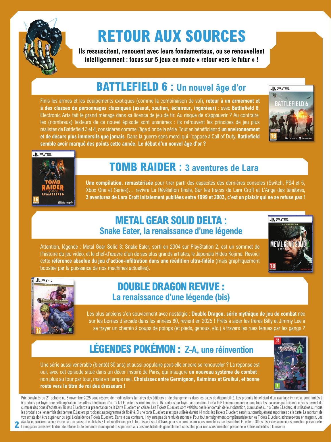 e-leclerc - Catalogue E.Leclerc - Guide jeu video valable du 21/10 au 08/11 - page: 2