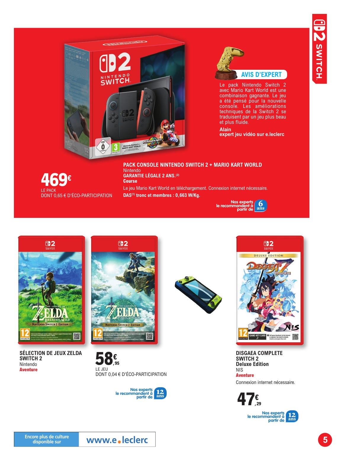 e-leclerc - Catalogue E.Leclerc - Guide jeu video valable du 21/10 au 08/11 - page: 5