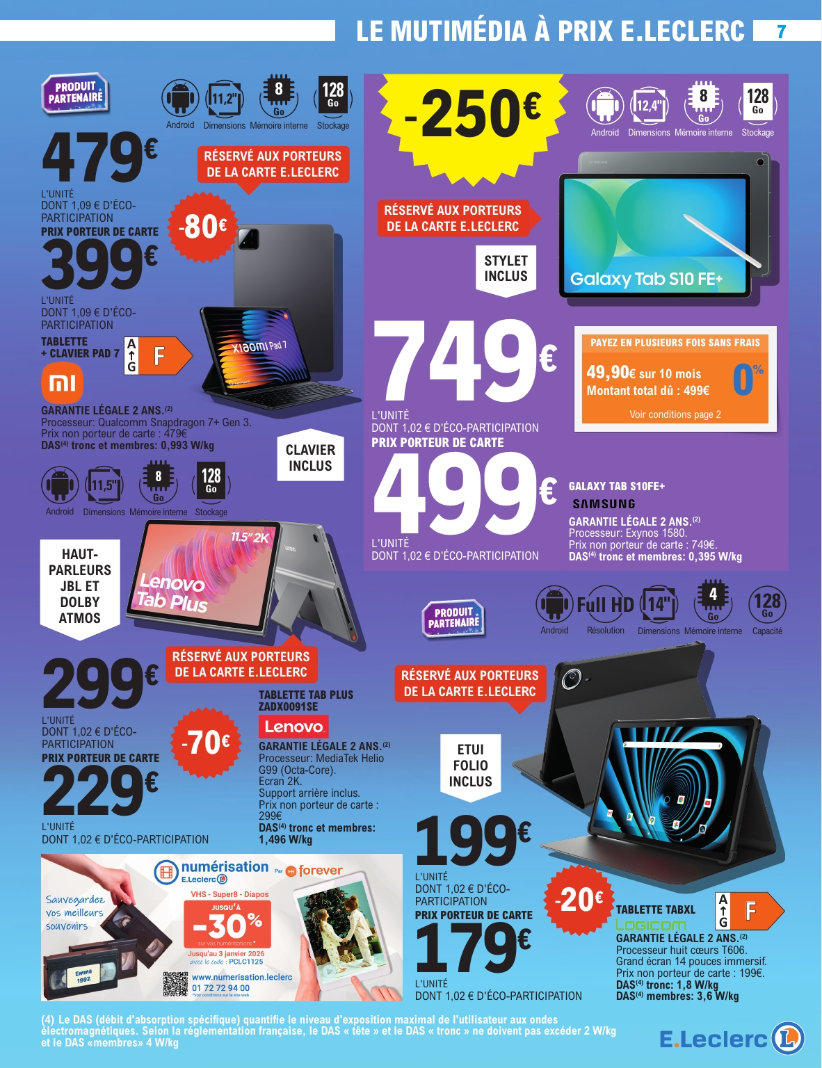 e-leclerc - Catalogue E.Leclerc - Spécial High Tech valable du 28/10 au 08/11 - page: 7
