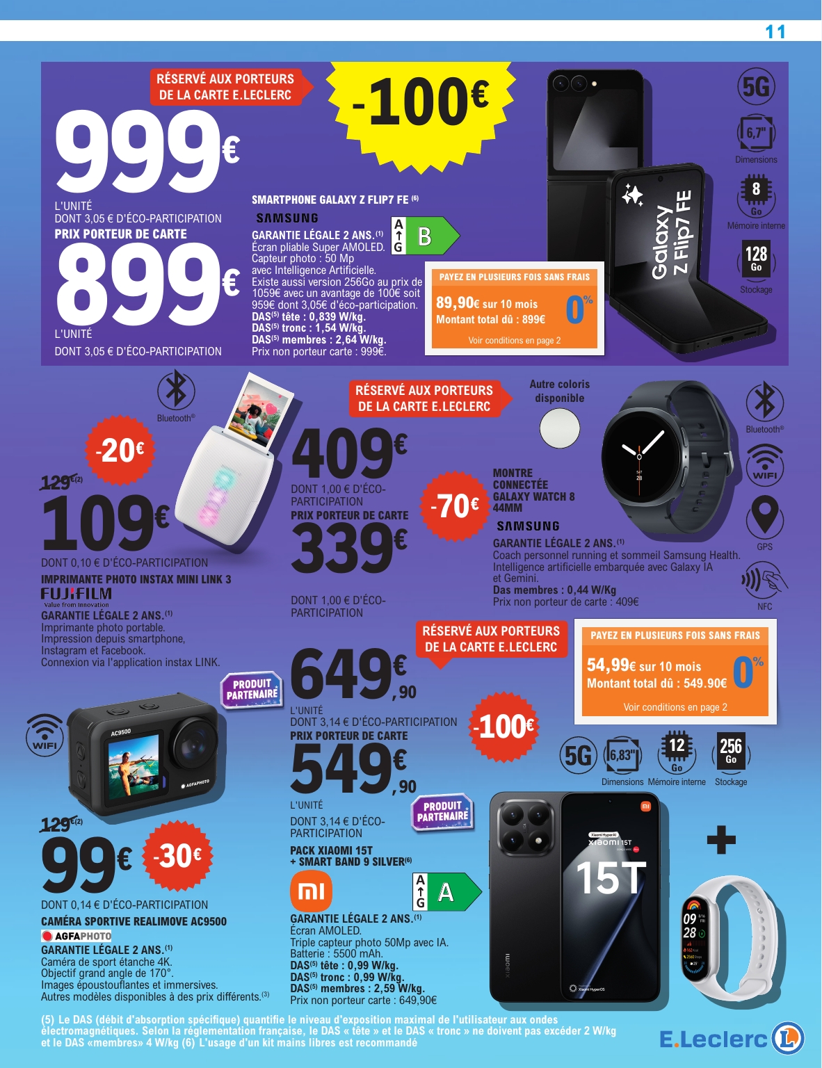e-leclerc - Catalogue E.Leclerc - Spécial High Tech valable du 28/10 au 08/11 - page: 11