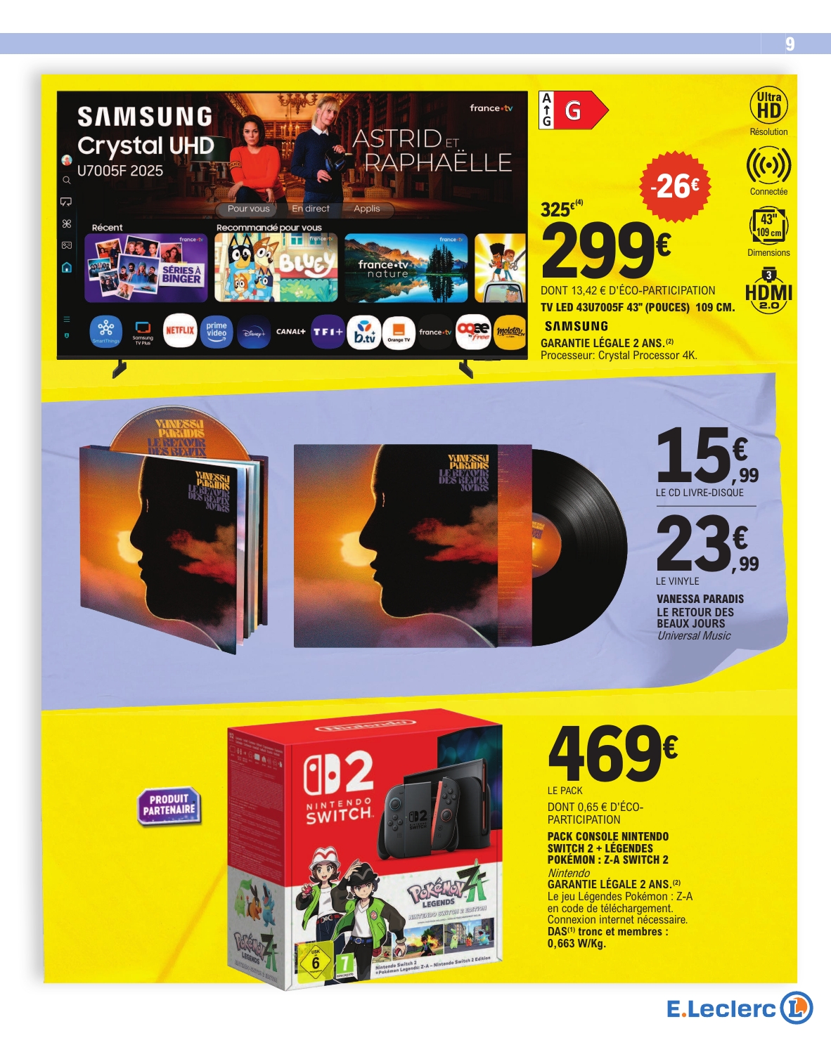 e-leclerc - Catalogue E.Leclerc valable du 28/10 au 08/11 - page: 9 e-leclerc - Catalogue E.Leclerc valable du 28/10 au 08/11 - page: 9