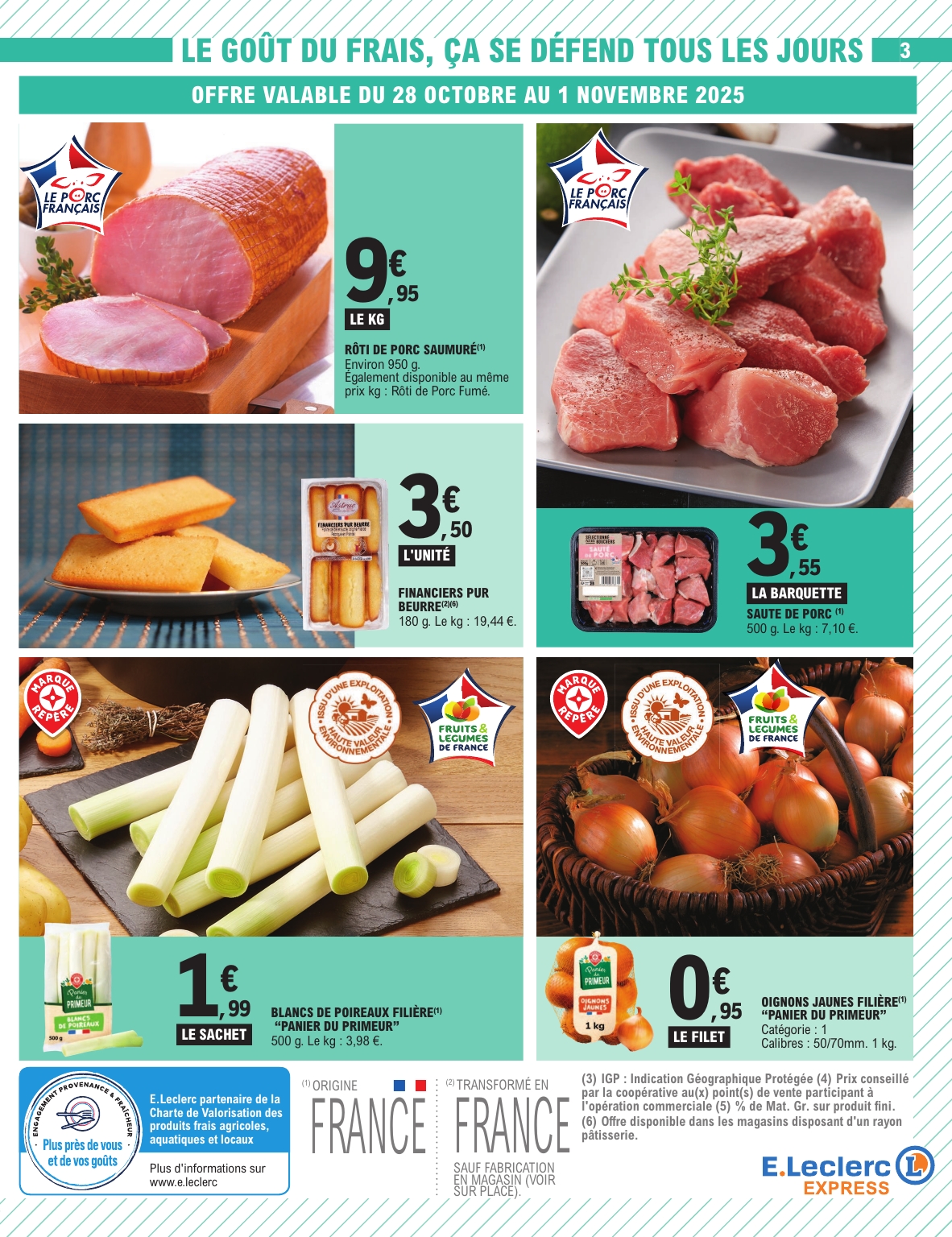 e-leclerc - Catalogue E.Leclerc - Express valable du 28/10 au 08/11 - page: 3