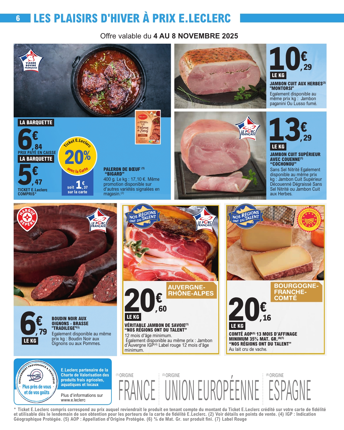 e-leclerc - Catalogue E.Leclerc valable du 04/11 au 15/11 - page: 6
