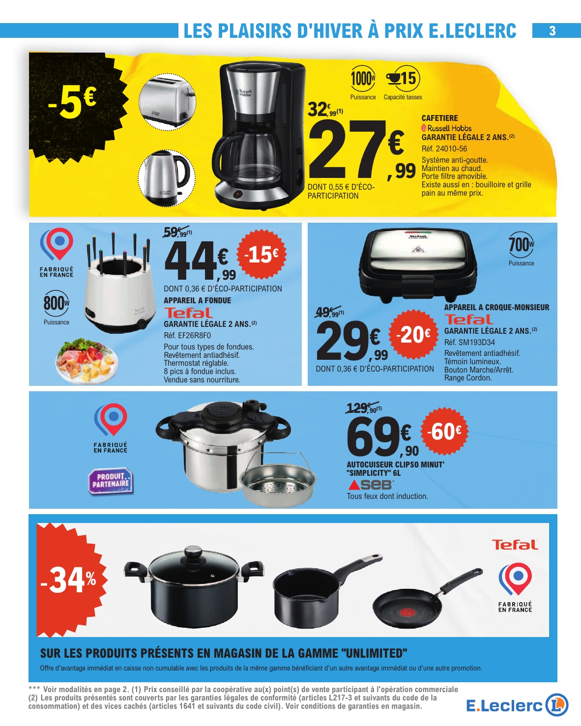 e-leclerc - Catalogue E.Leclerc valable du 04/11 au 15/11 - page: 3