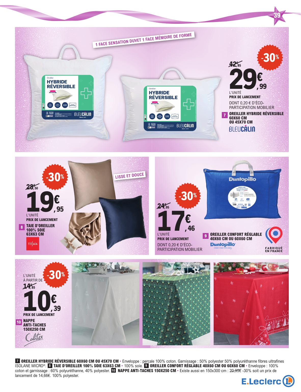 e-leclerc - Catalogue E.Leclerc - Preparation de Noel valable du 04/11 au 15/11 - page: 39