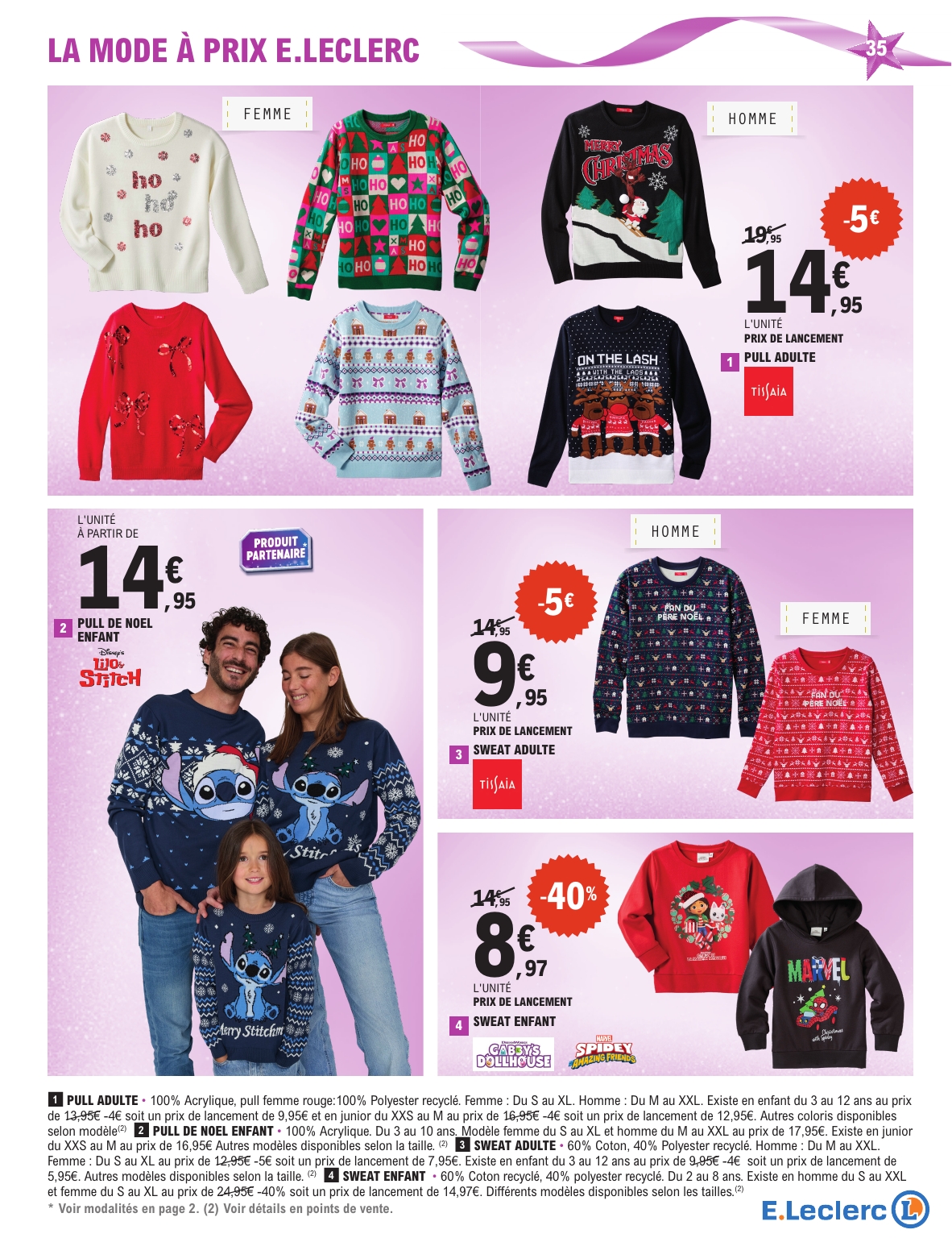 e-leclerc - Catalogue E.Leclerc - Preparation de Noel valable du 04/11 au 15/11 - page: 35