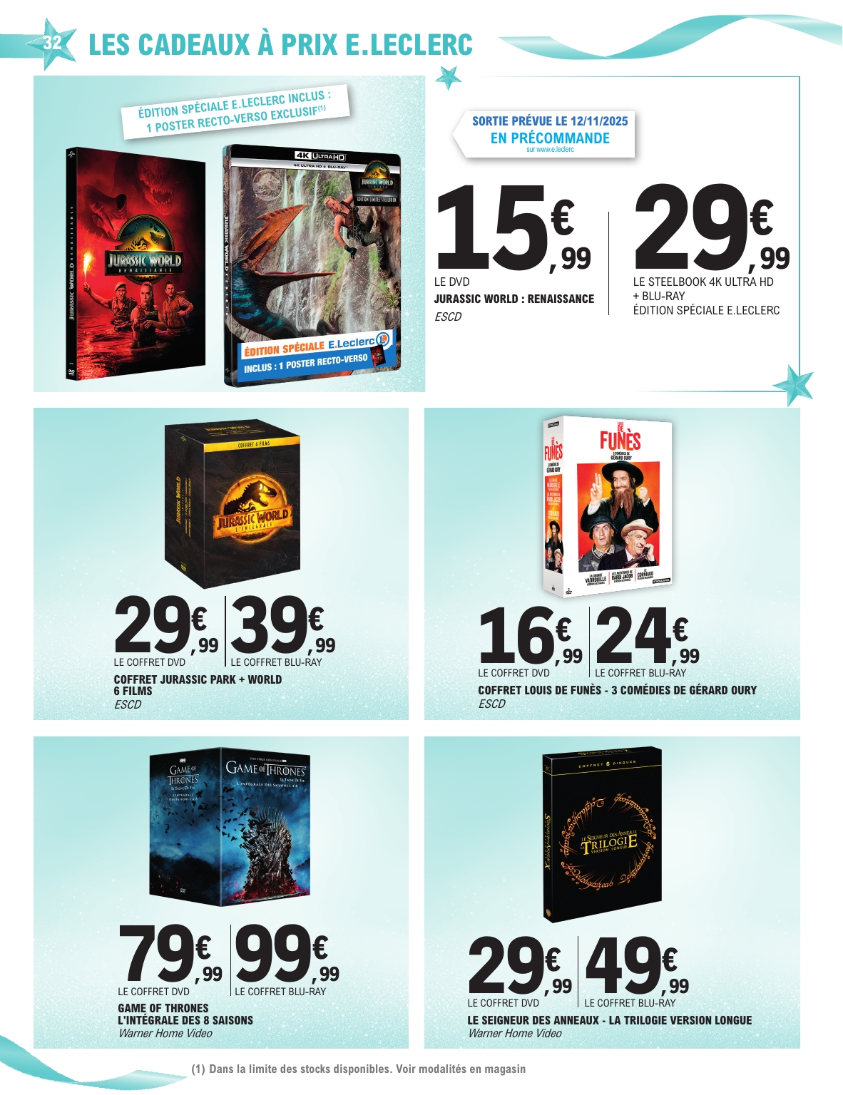 e-leclerc - Catalogue E.Leclerc - Preparation de Noel valable du 04/11 au 15/11 - page: 32
