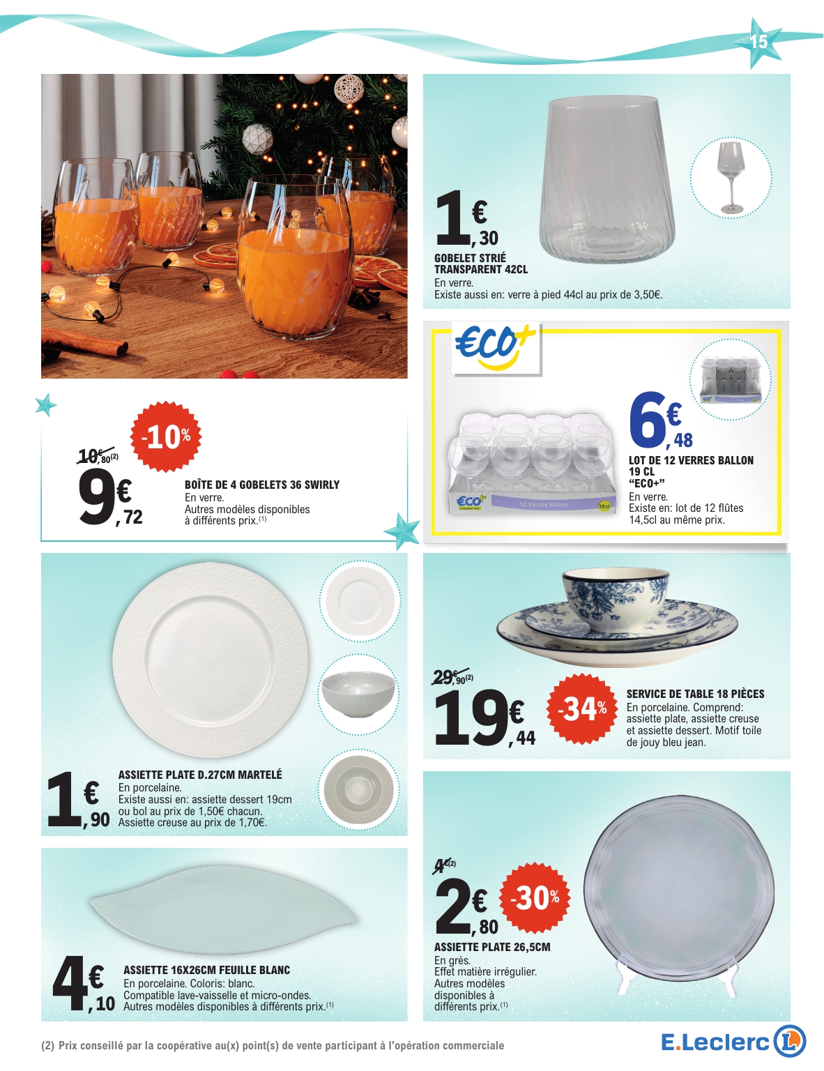 e-leclerc - Catalogue E.Leclerc - Preparation de Noel valable du 04/11 au 15/11 - page: 15