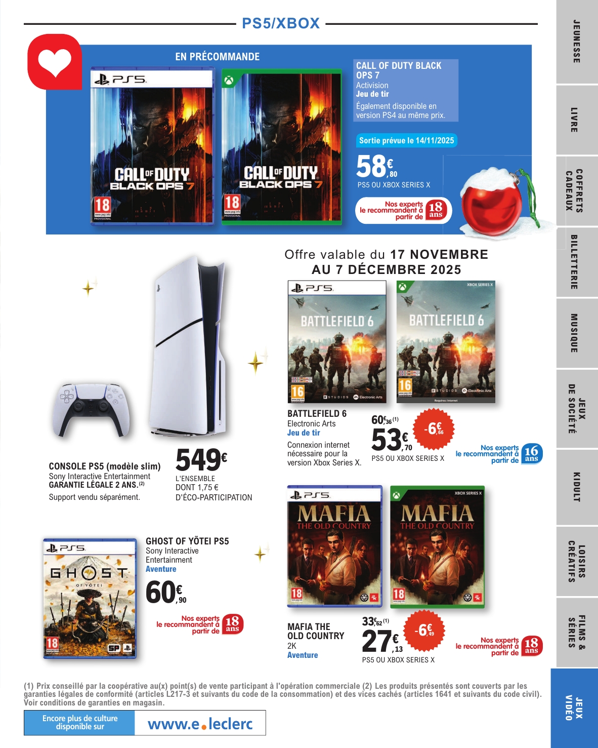 e-leclerc - Catalogue E.Leclerc - Selection Fin D'Annee valable du 11/11 au 20/12 - page: 93