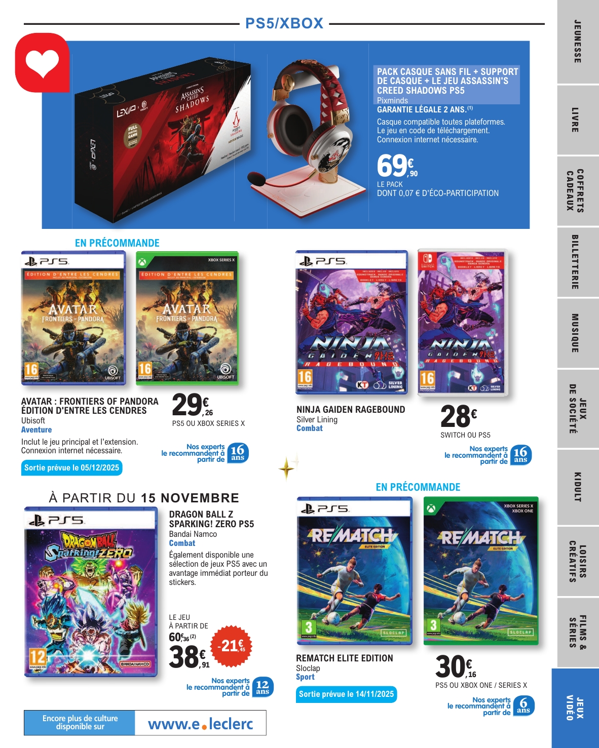 e-leclerc - Catalogue E.Leclerc - Selection Fin D'Annee valable du 11/11 au 20/12 - page: 95