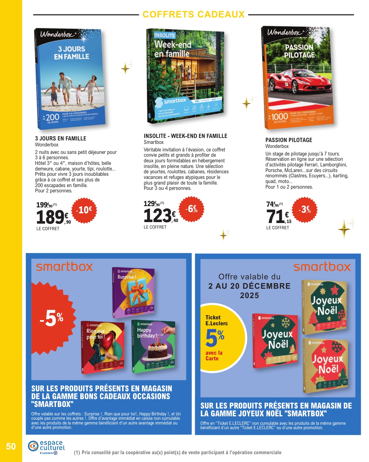 e-leclerc - Catalogue E.Leclerc - Selection Fin D'Annee valable du 11/11 au 20/12 - page: 50
