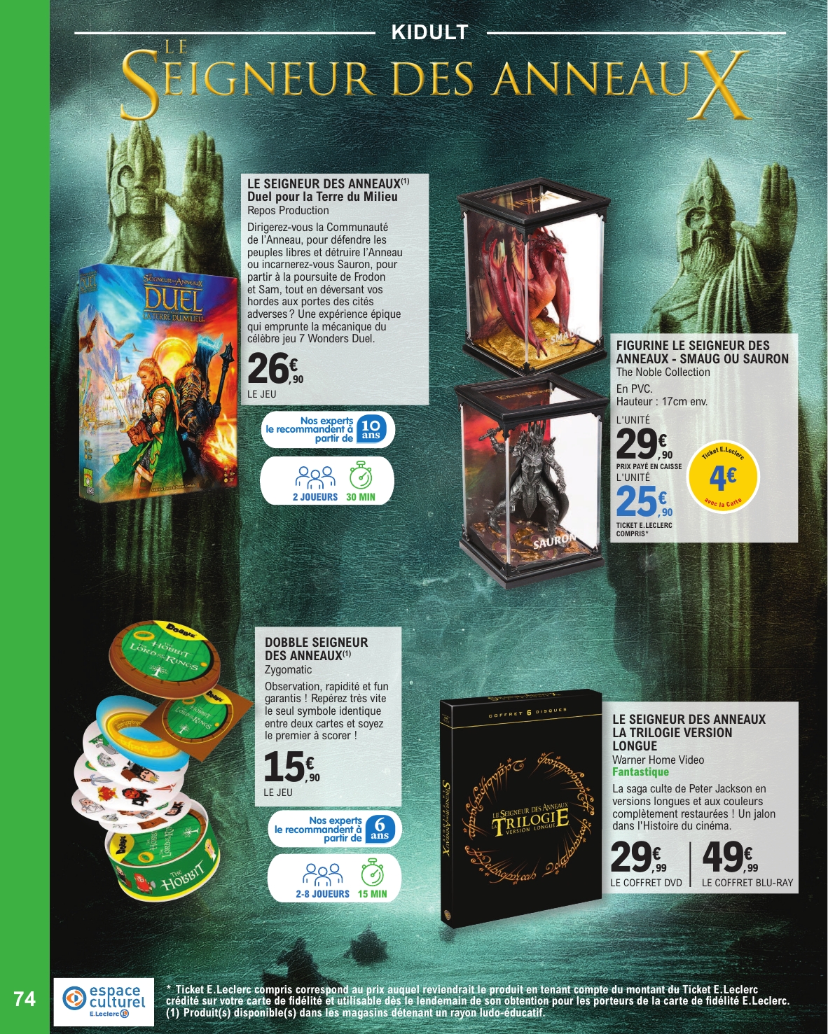 e-leclerc - Catalogue E.Leclerc - Selection Fin D'Annee valable du 11/11 au 20/12 - page: 74