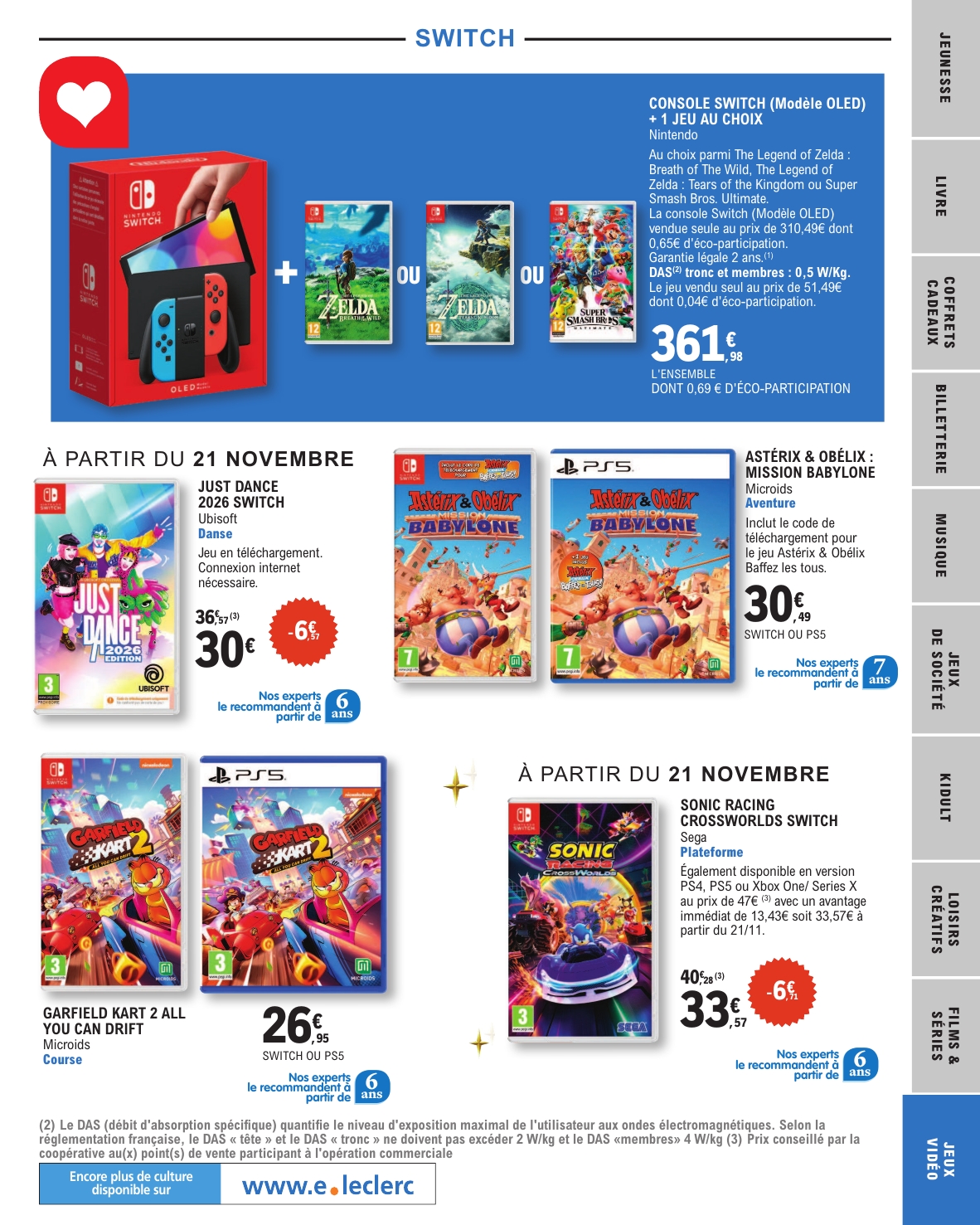 e-leclerc - Catalogue E.Leclerc - Selection Fin D'Annee valable du 11/11 au 20/12 - page: 105