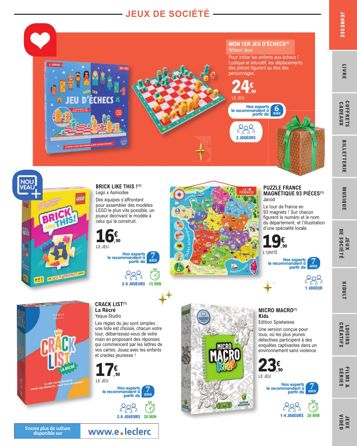 e-leclerc - Catalogue E.Leclerc - Selection Fin D'Annee valable du 11/11 au 20/12 - page: 19