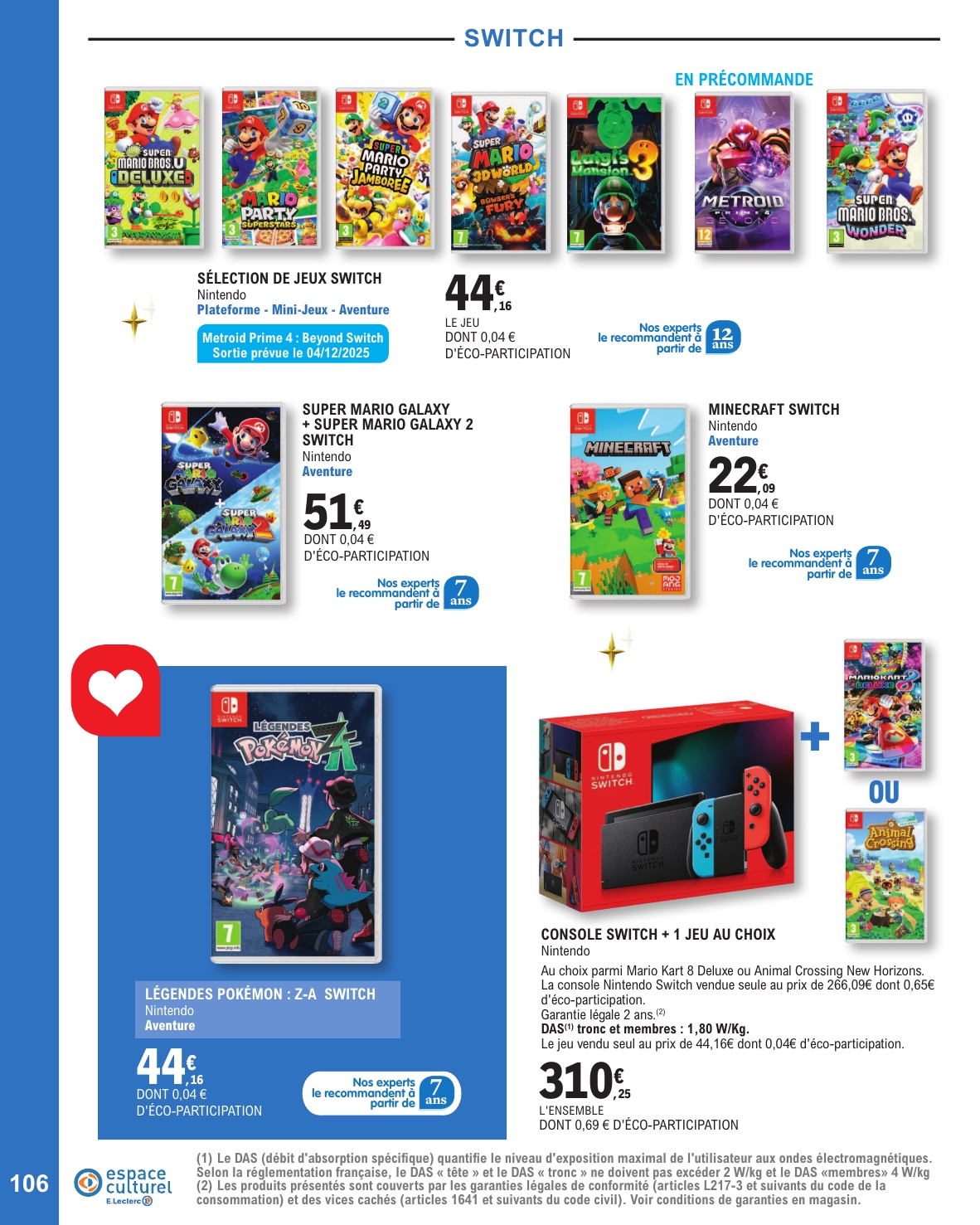 e-leclerc - Catalogue E.Leclerc - Selection Fin D'Annee valable du 11/11 au 20/12 - page: 106