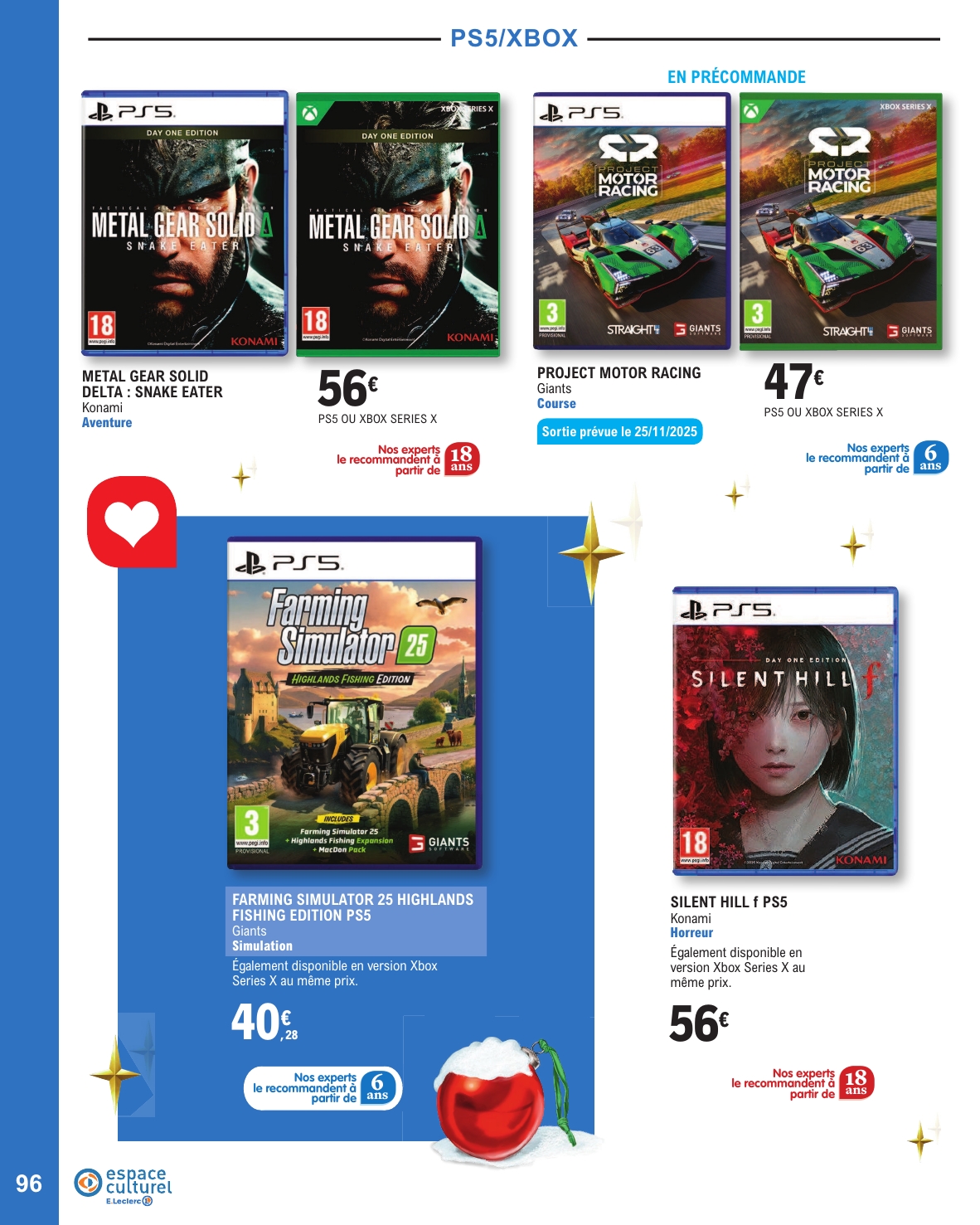 e-leclerc - Catalogue E.Leclerc - Selection Fin D'Annee valable du 11/11 au 20/12 - page: 96