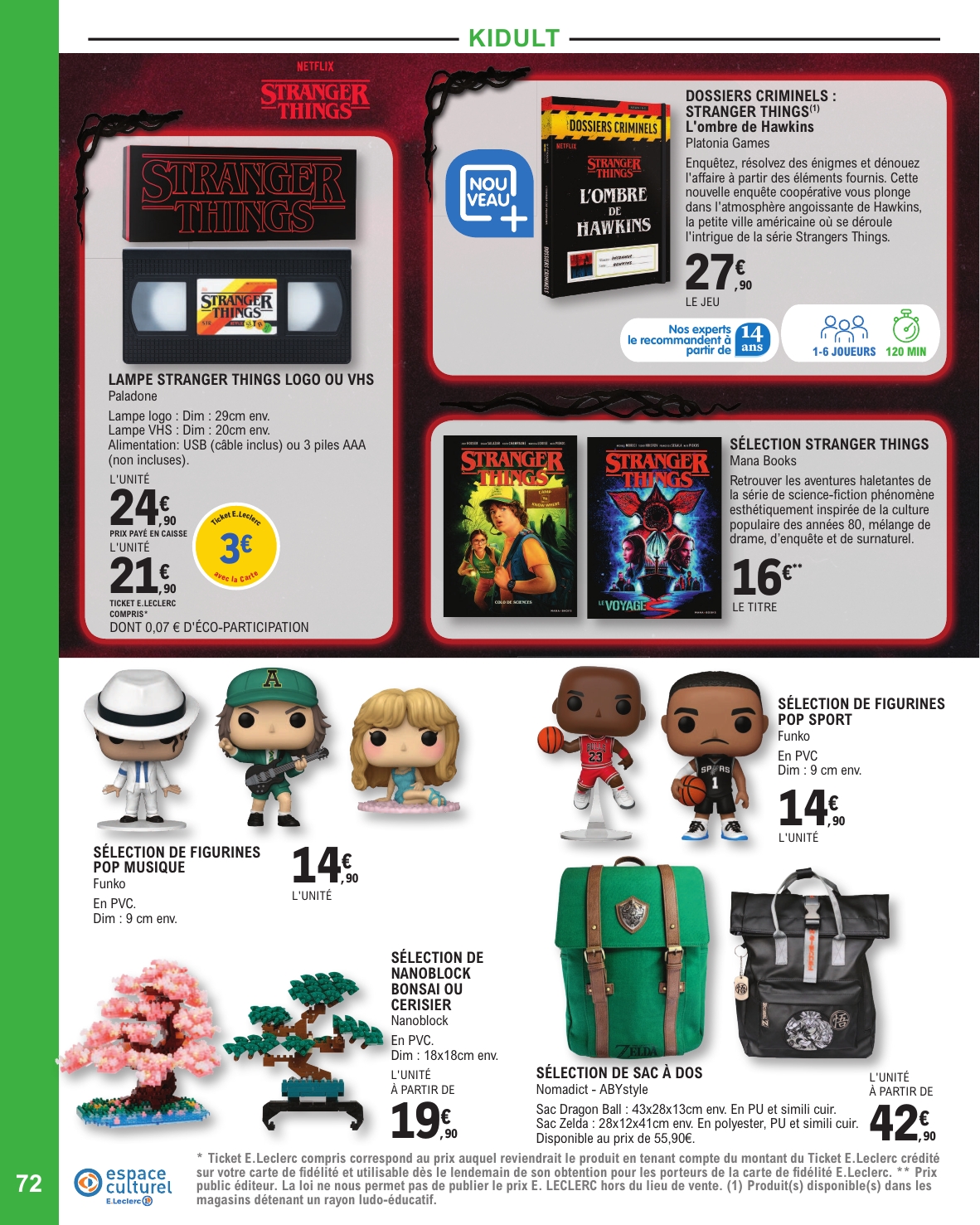 e-leclerc - Catalogue E.Leclerc - Selection Fin D'Annee valable du 11/11 au 20/12 - page: 72