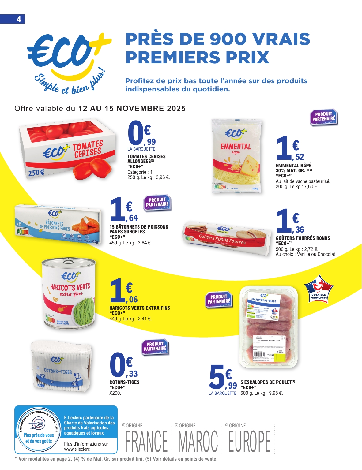 e-leclerc - Catalogue E.Leclerc - Super Pouvoirs d'Achat valable du 11/11 au 22/11 - page: 4