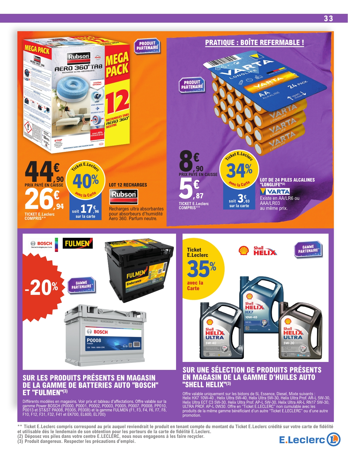 e-leclerc - Catalogue E.Leclerc - Super Pouvoirs d'Achat valable du 11/11 au 22/11 - page: 33