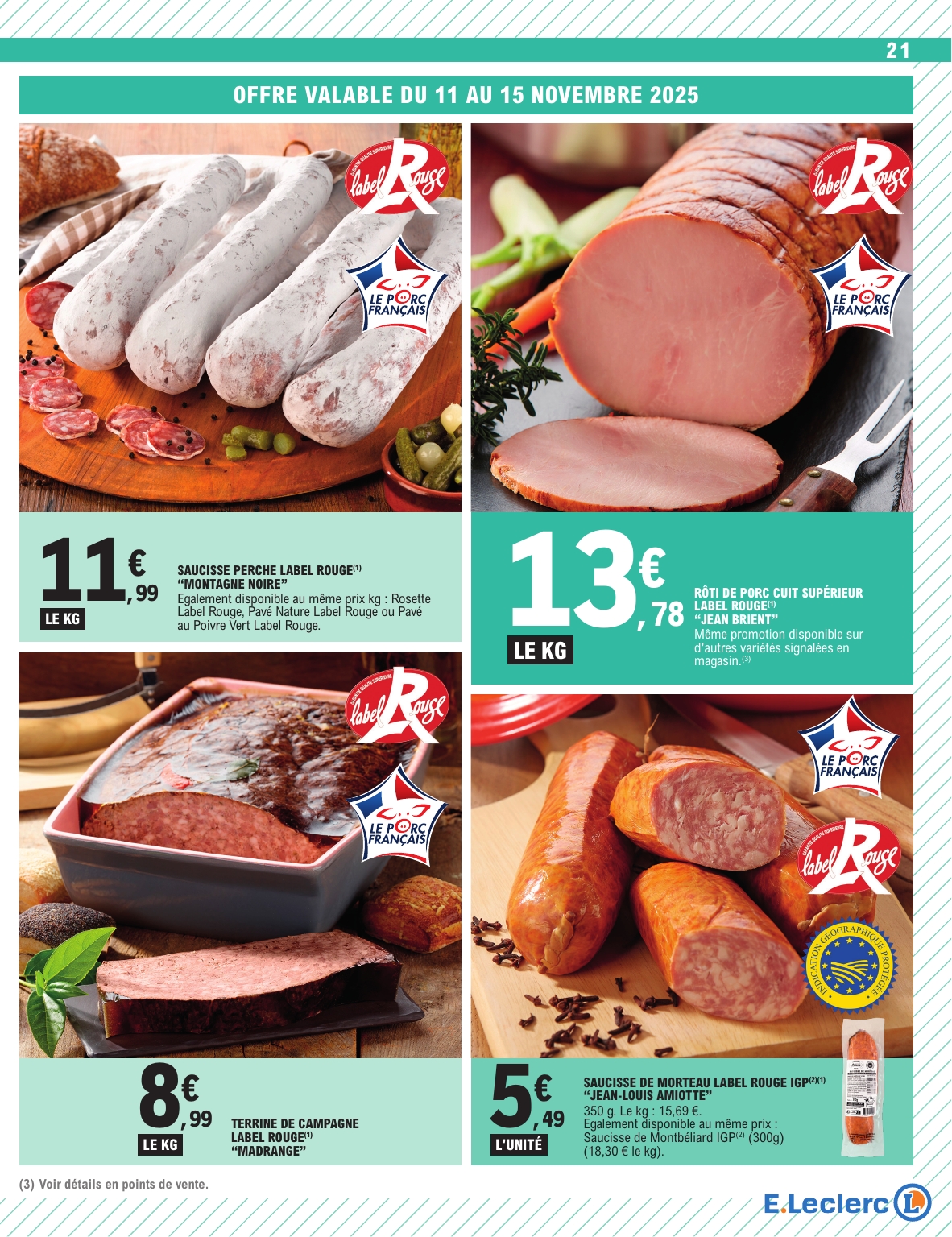 e-leclerc - Catalogue E.Leclerc - Super Pouvoirs d'Achat valable du 11/11 au 22/11 - page: 21