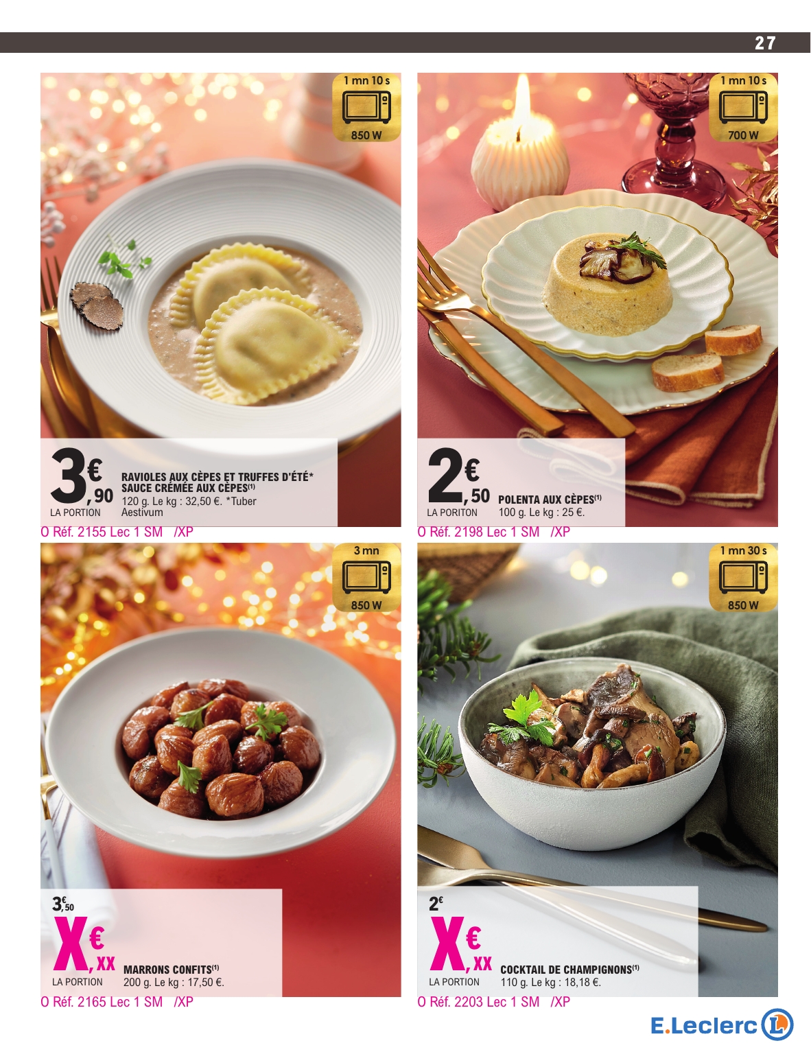 e-leclerc - Catalogue E.Leclerc - Carte Traiteur valable du 18/11 au 31/12 - page: 27