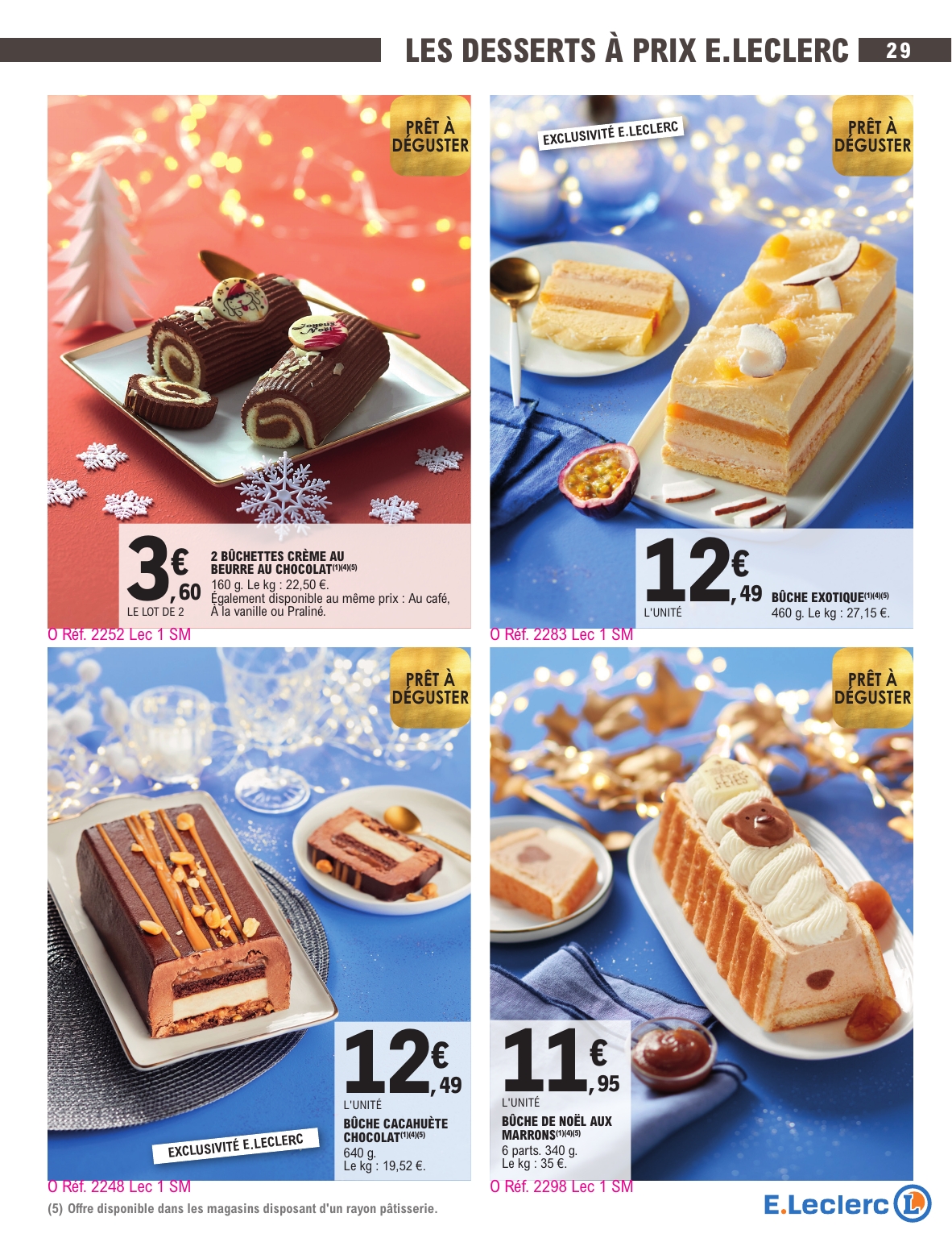 e-leclerc - Catalogue E.Leclerc - Carte Traiteur valable du 18/11 au 31/12 - page: 29