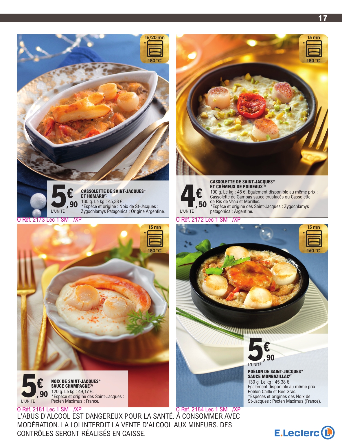 e-leclerc - Catalogue E.Leclerc - Carte Traiteur valable du 18/11 au 31/12 - page: 17