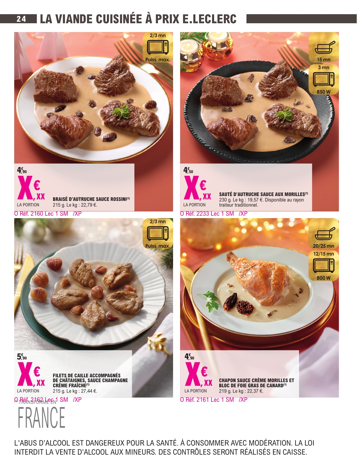 e-leclerc - Catalogue E.Leclerc - Carte Traiteur valable du 18/11 au 31/12 - page: 24