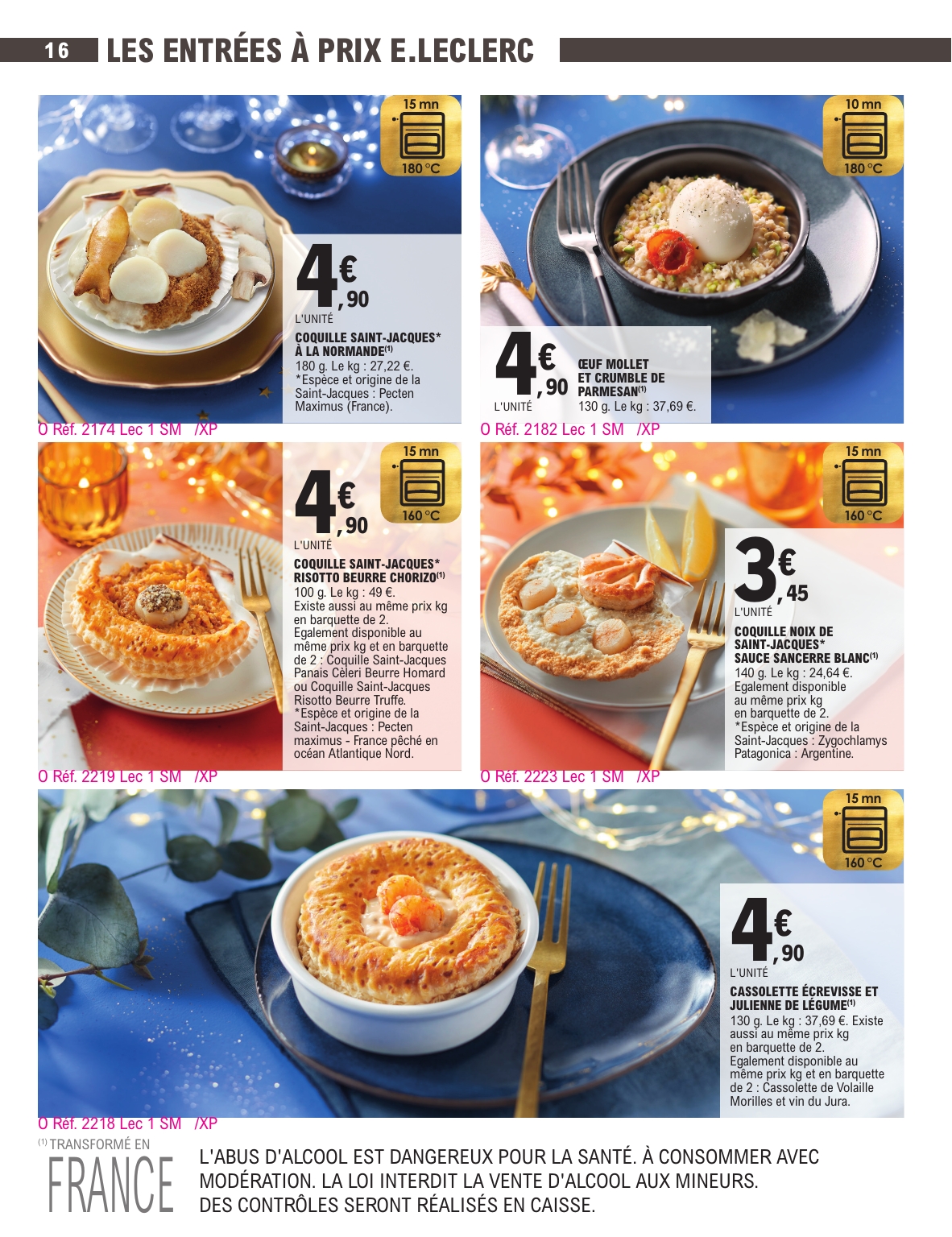 e-leclerc - Catalogue E.Leclerc - Carte Traiteur valable du 18/11 au 31/12 - page: 16