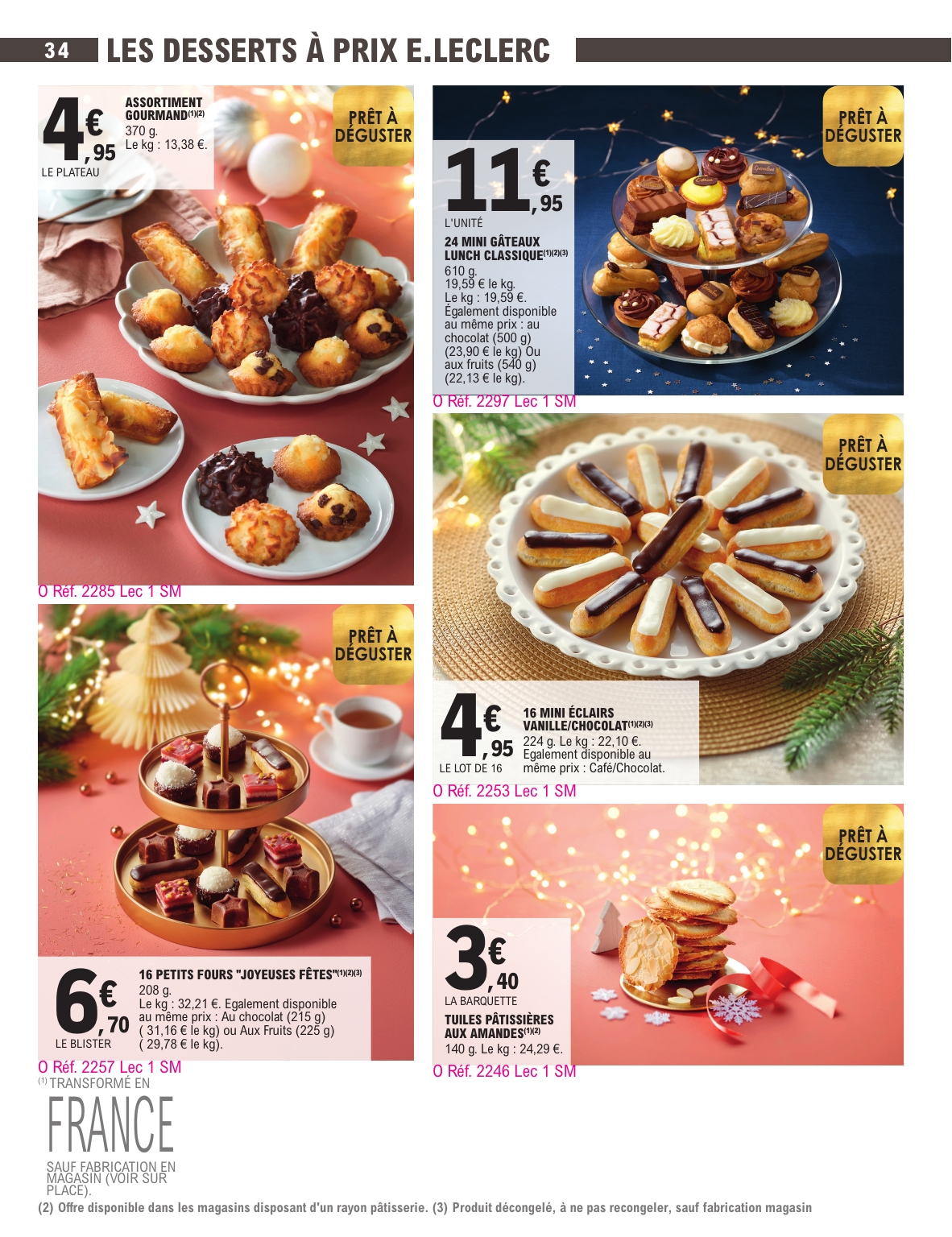 e-leclerc - Catalogue E.Leclerc - Carte Traiteur valable du 18/11 au 31/12 - page: 34