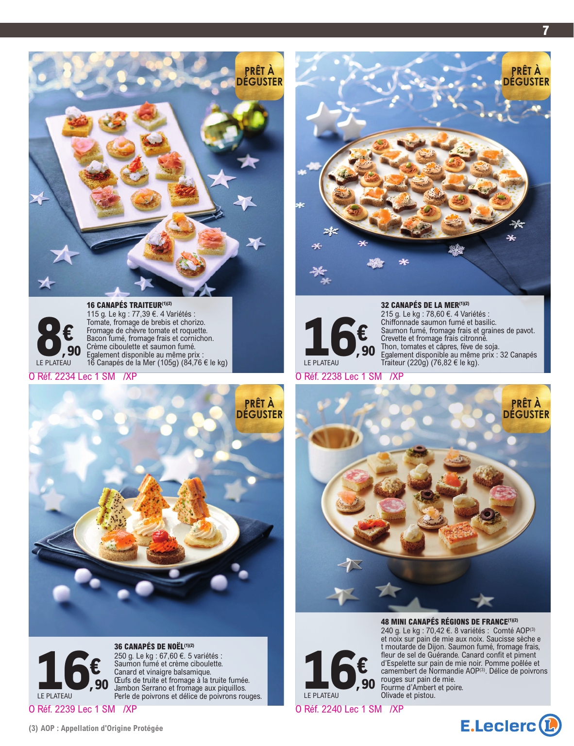 e-leclerc - Catalogue E.Leclerc - Carte Traiteur valable du 18/11 au 31/12 - page: 7