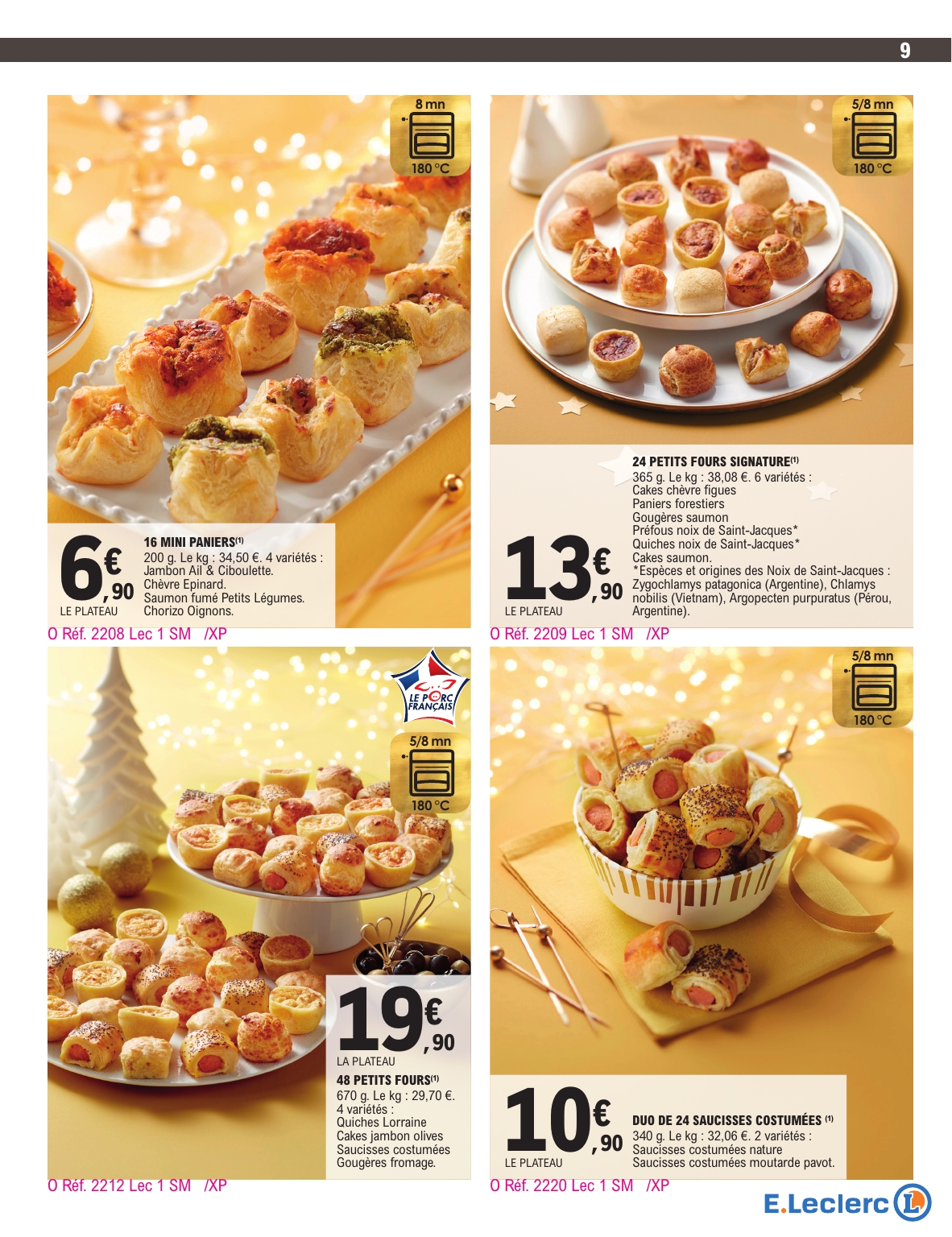 e-leclerc - Catalogue E.Leclerc - Carte Traiteur valable du 18/11 au 31/12 - page: 9