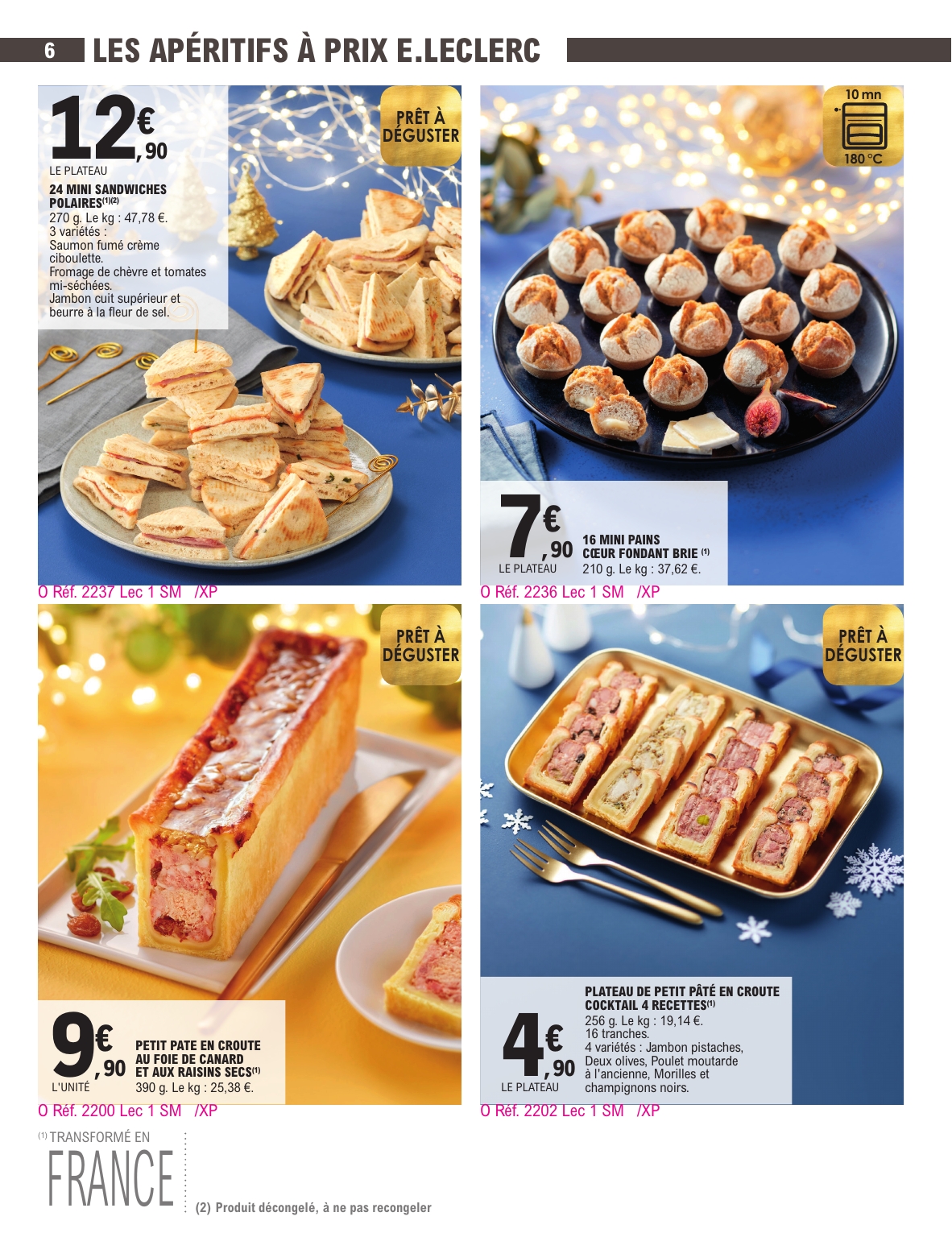 e-leclerc - Catalogue E.Leclerc - Carte Traiteur valable du 18/11 au 31/12 - page: 6