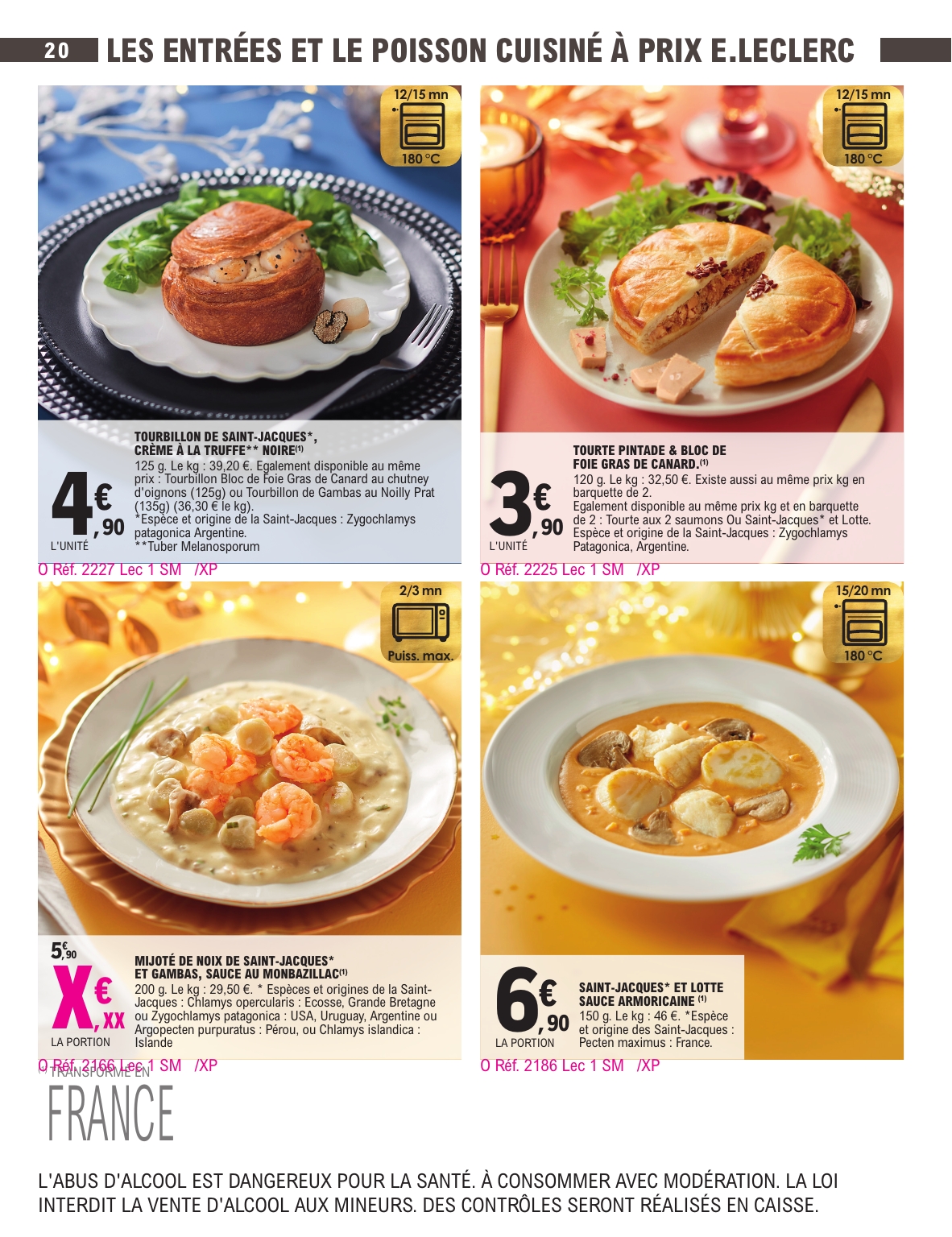 e-leclerc - Catalogue E.Leclerc - Carte Traiteur valable du 18/11 au 31/12 - page: 20
