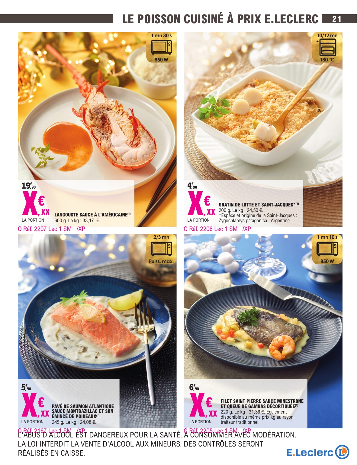 e-leclerc - Catalogue E.Leclerc - Carte Traiteur valable du 18/11 au 31/12 - page: 21