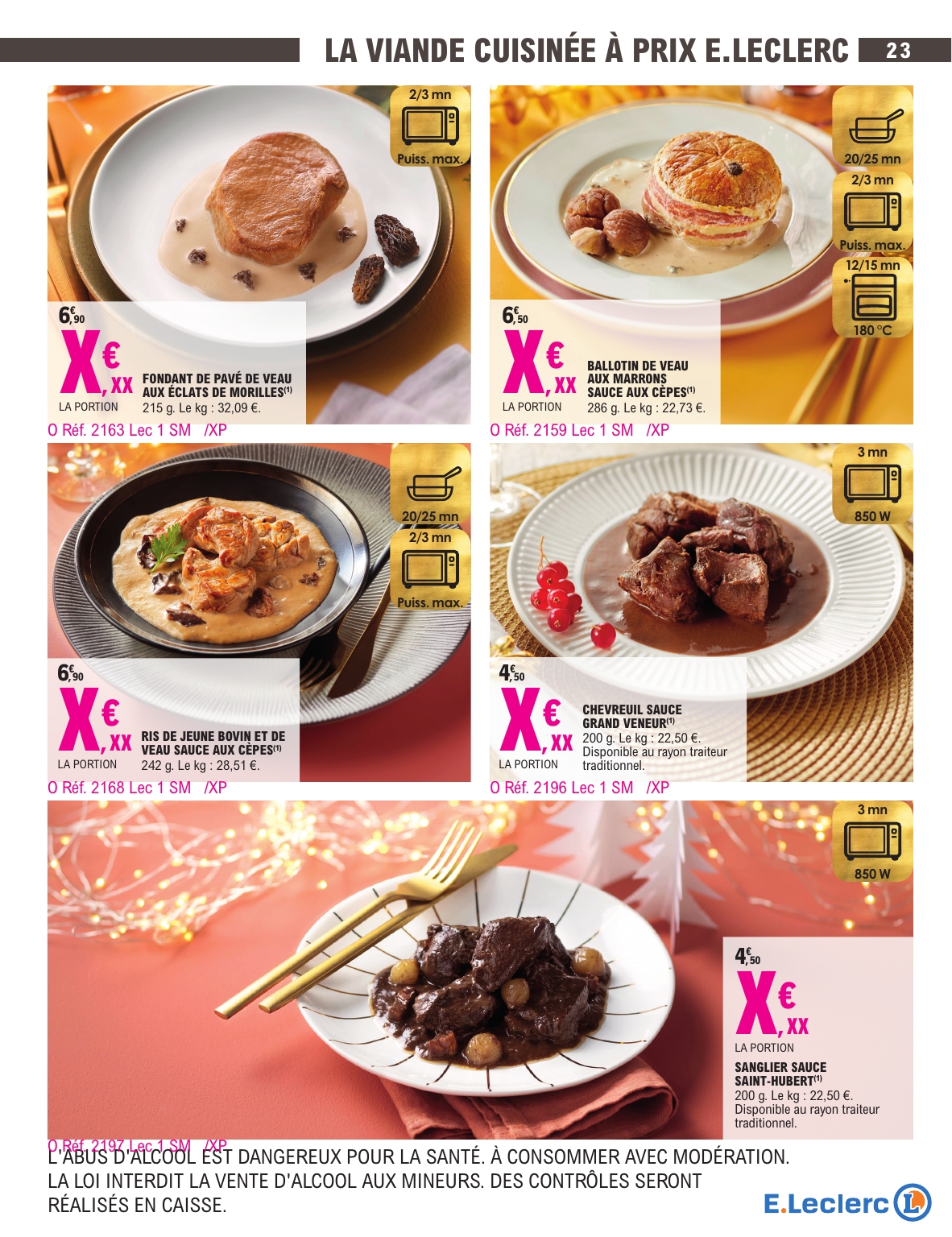 e-leclerc - Catalogue E.Leclerc - Carte Traiteur valable du 18/11 au 31/12 - page: 23
