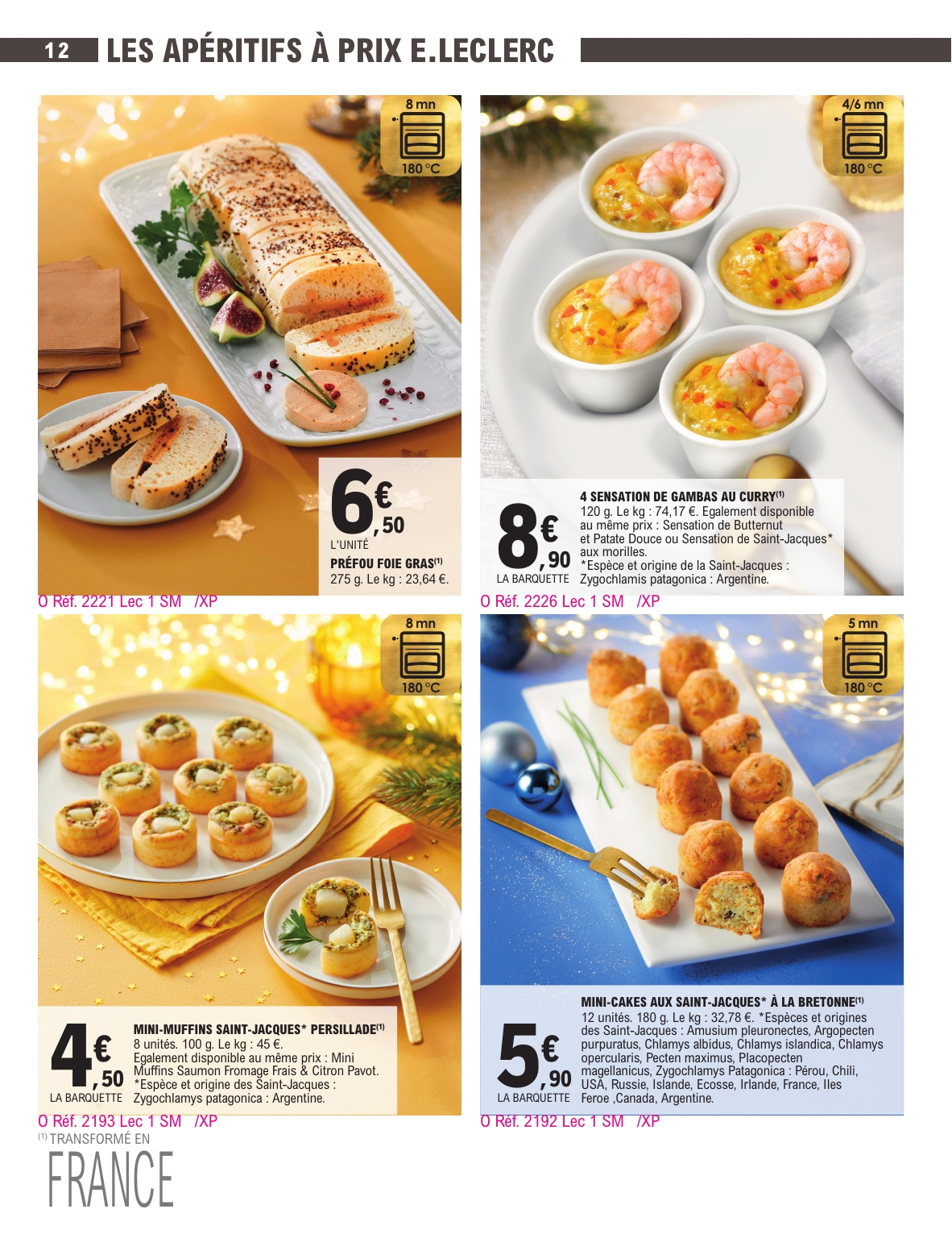 e-leclerc - Catalogue E.Leclerc - Carte Traiteur valable du 18/11 au 31/12 - page: 12