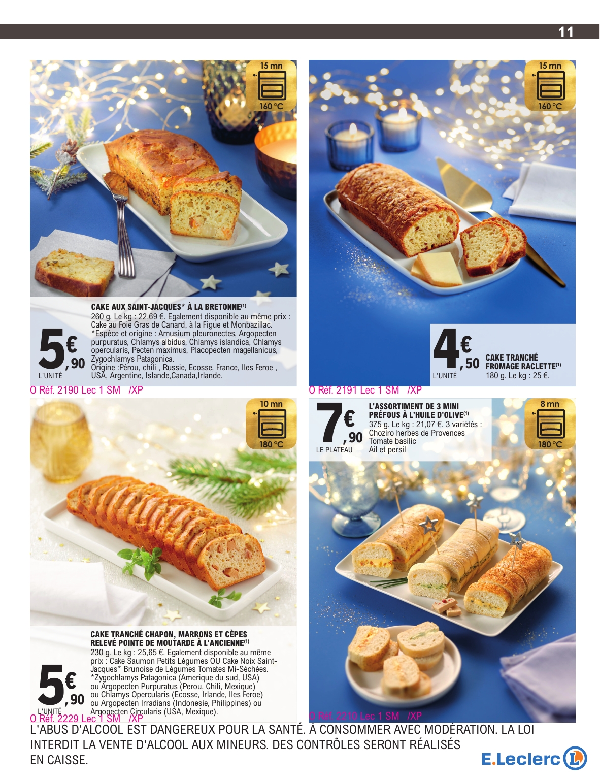 e-leclerc - Catalogue E.Leclerc - Carte Traiteur valable du 18/11 au 31/12 - page: 11